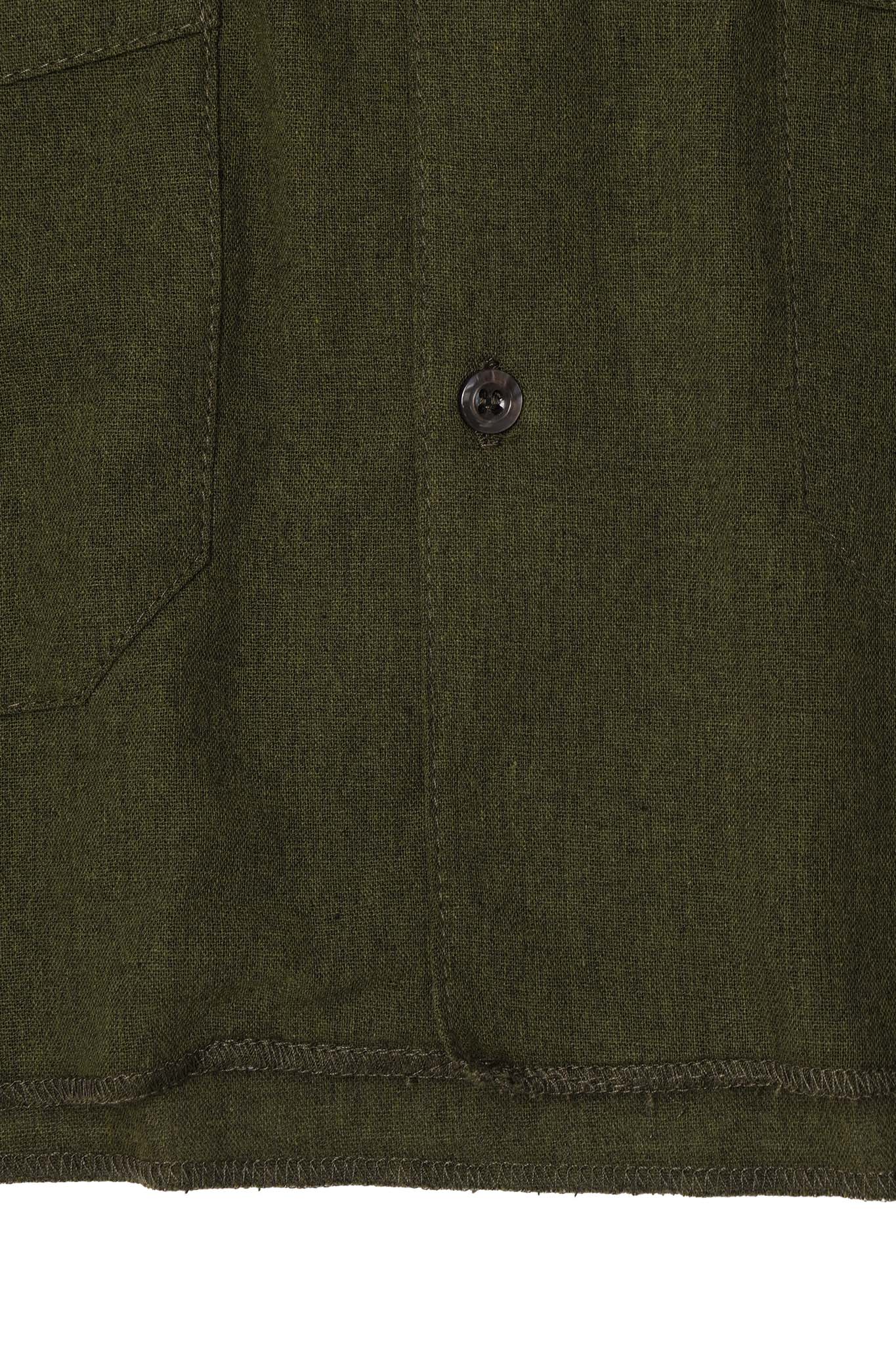4 POCKET CUBAN SHIRT IN AGED MOSS - Image 7