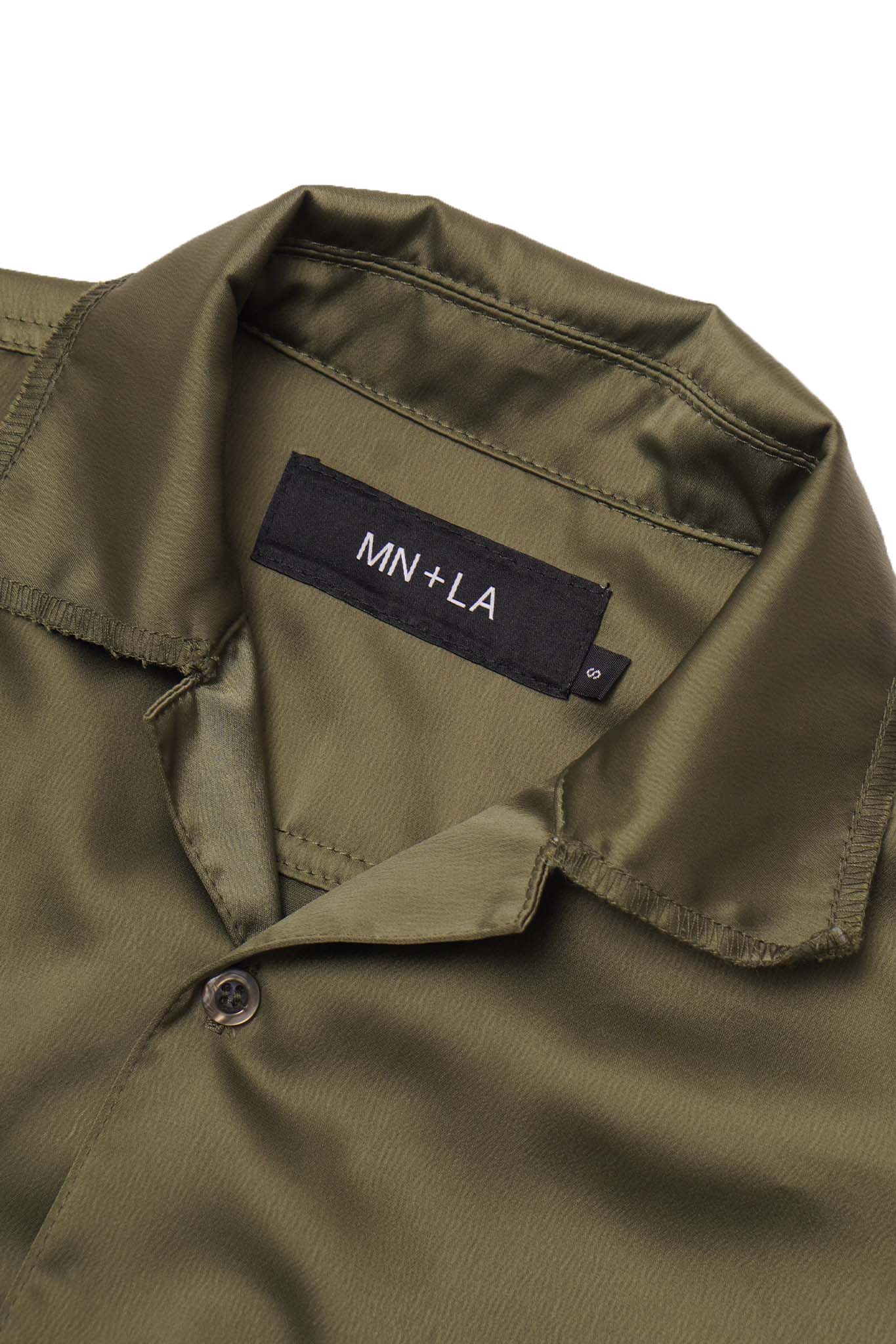 4 POCKET CUBAN SHIRT IN CELADON - Image 3