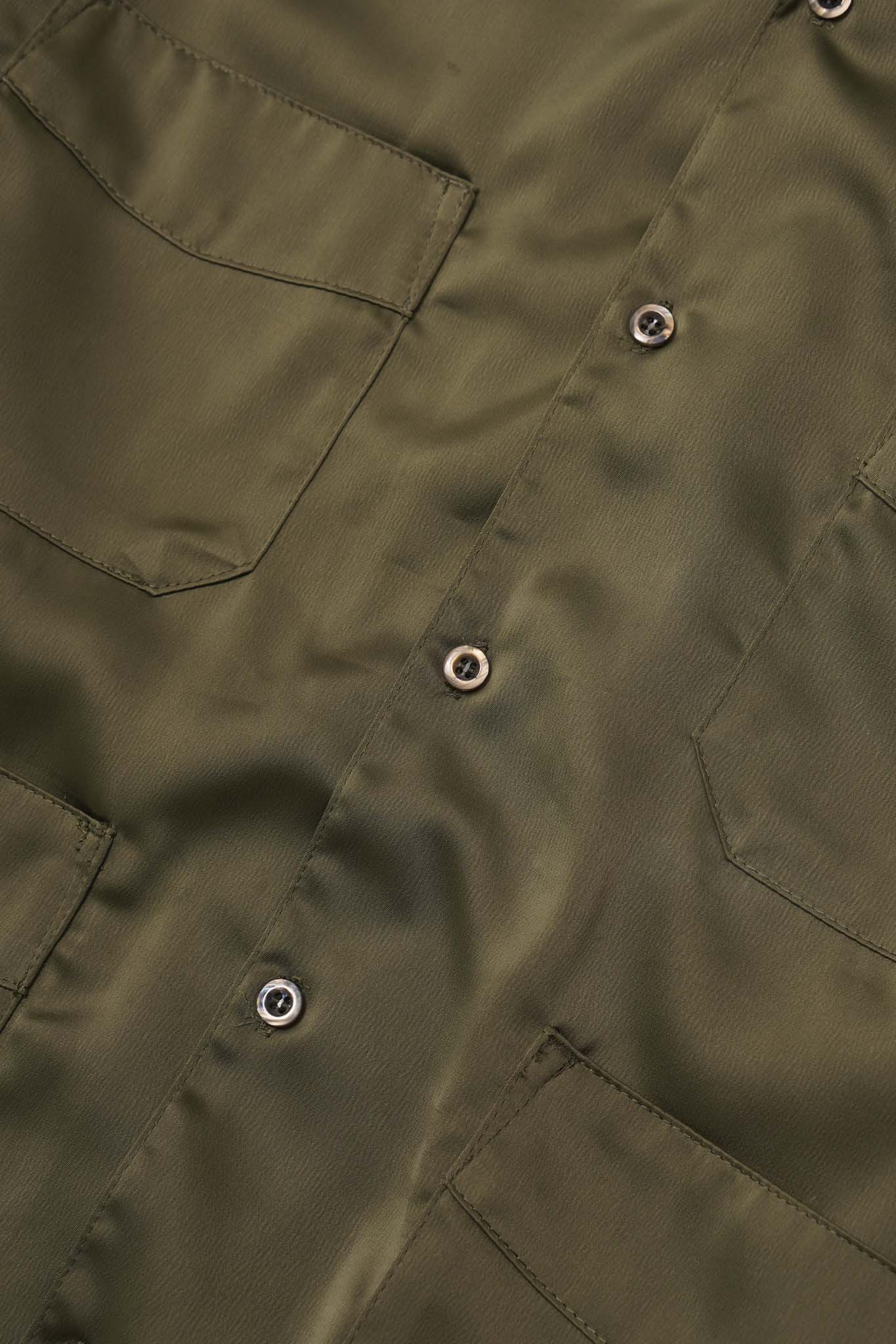 4 POCKET CUBAN SHIRT IN CELADON - Image 5