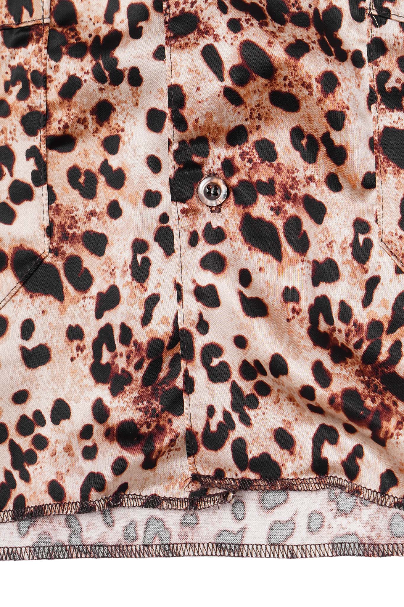 4 POCKET CUBAN SHIRT IN DESERT CHEETAH - Image 7