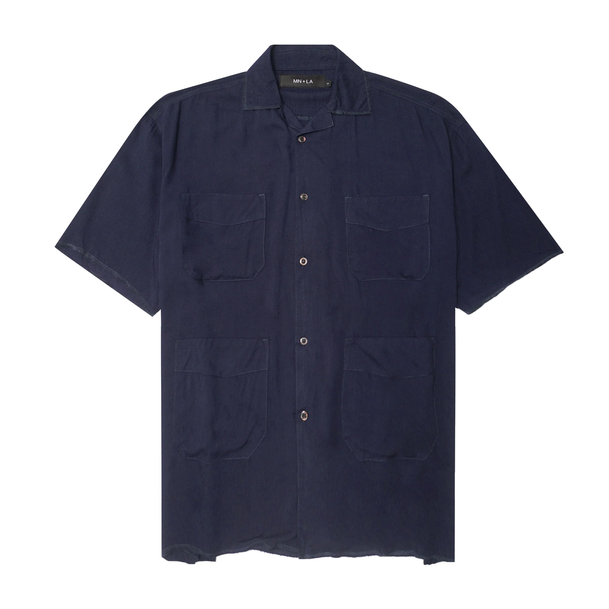 4 POCKET CUBAN SHIRT IN MIDNIGHT