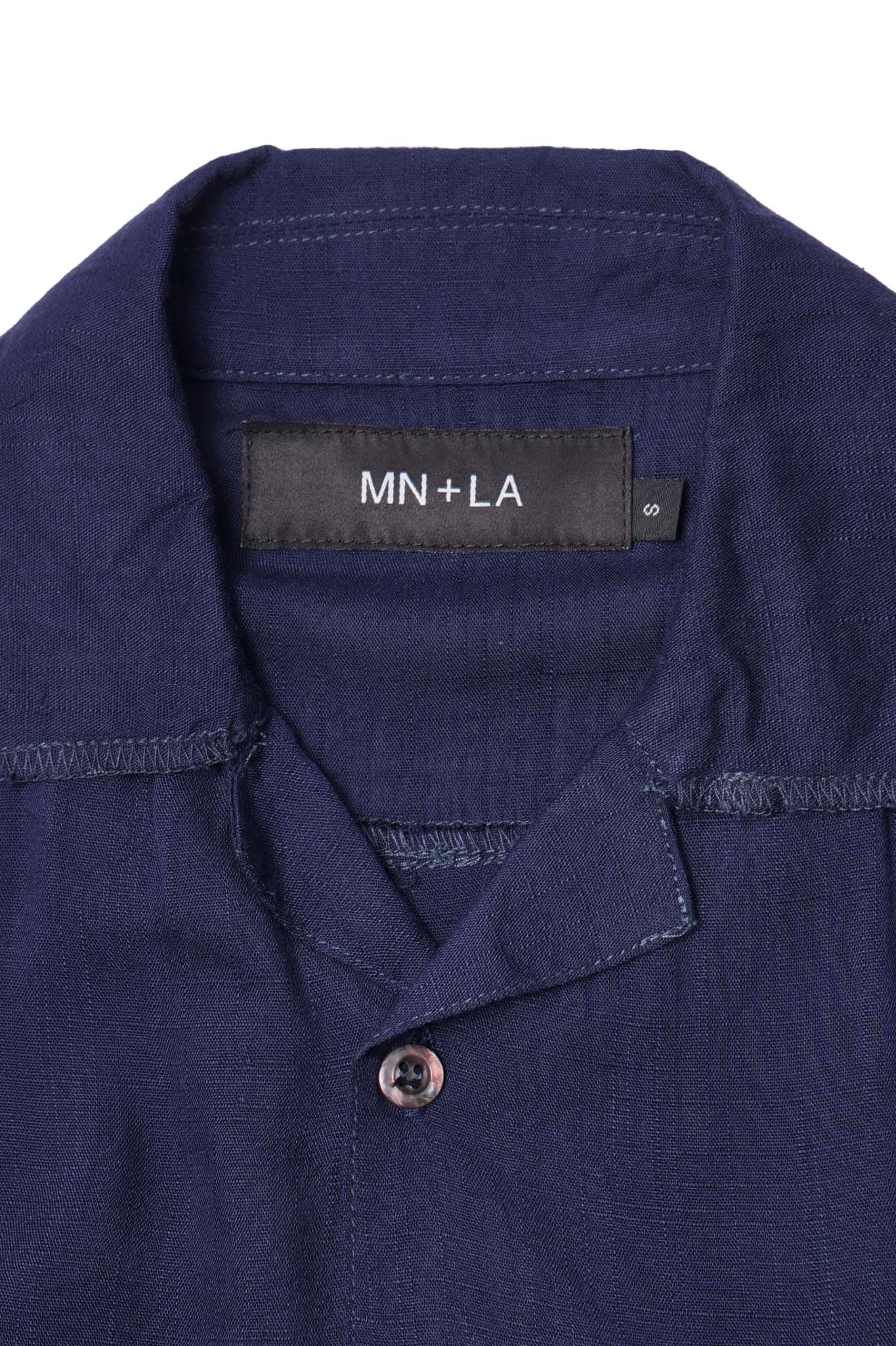 4 POCKET CUBAN SHIRT IN MIDNIGHT - Image 2
