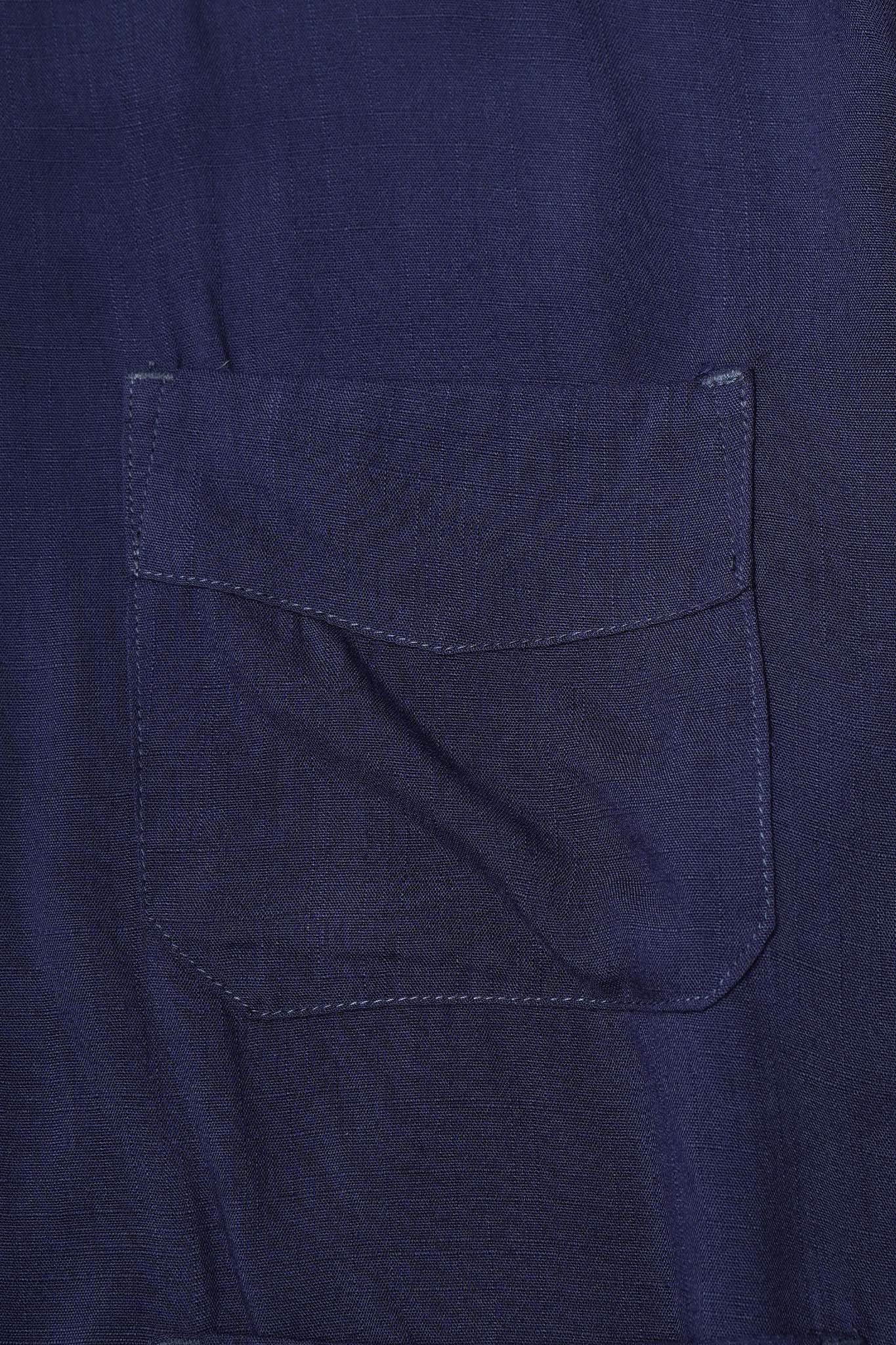 4 POCKET CUBAN SHIRT IN MIDNIGHT - Image 6