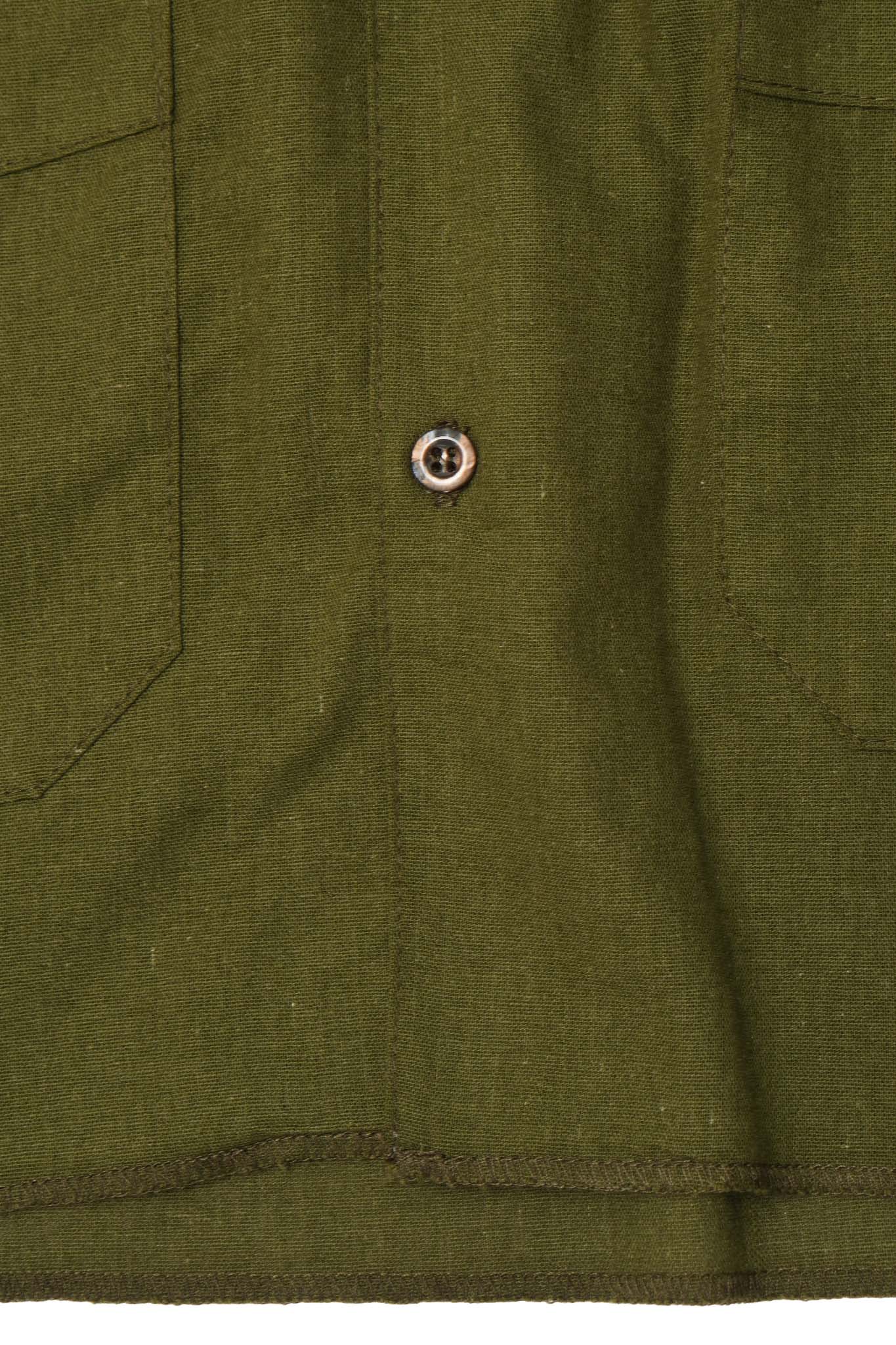4 POCKET CUBAN SHIRT IN NEEM GREEN - Image 7