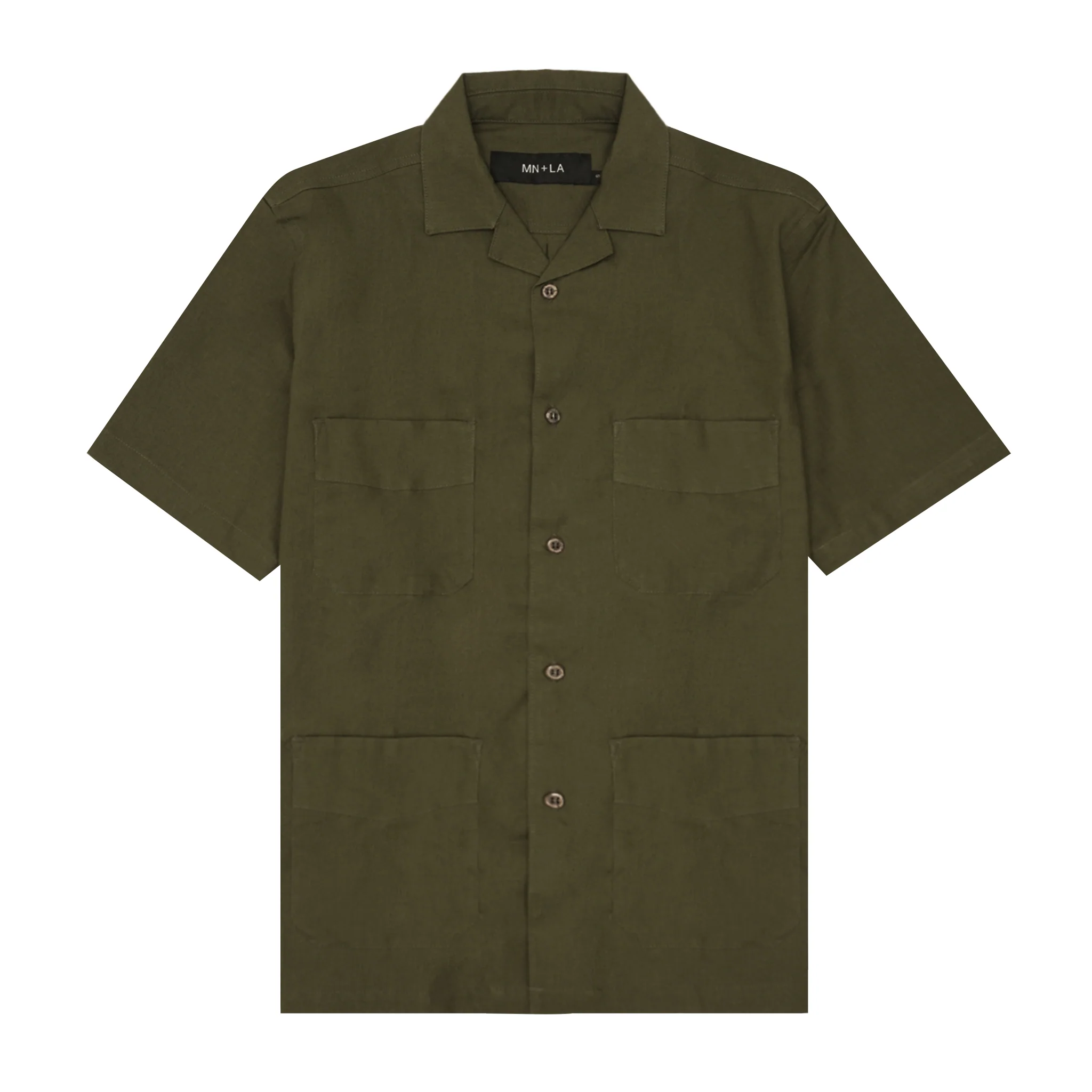 4 POCKET CUBAN SHIRT IN OLIVE