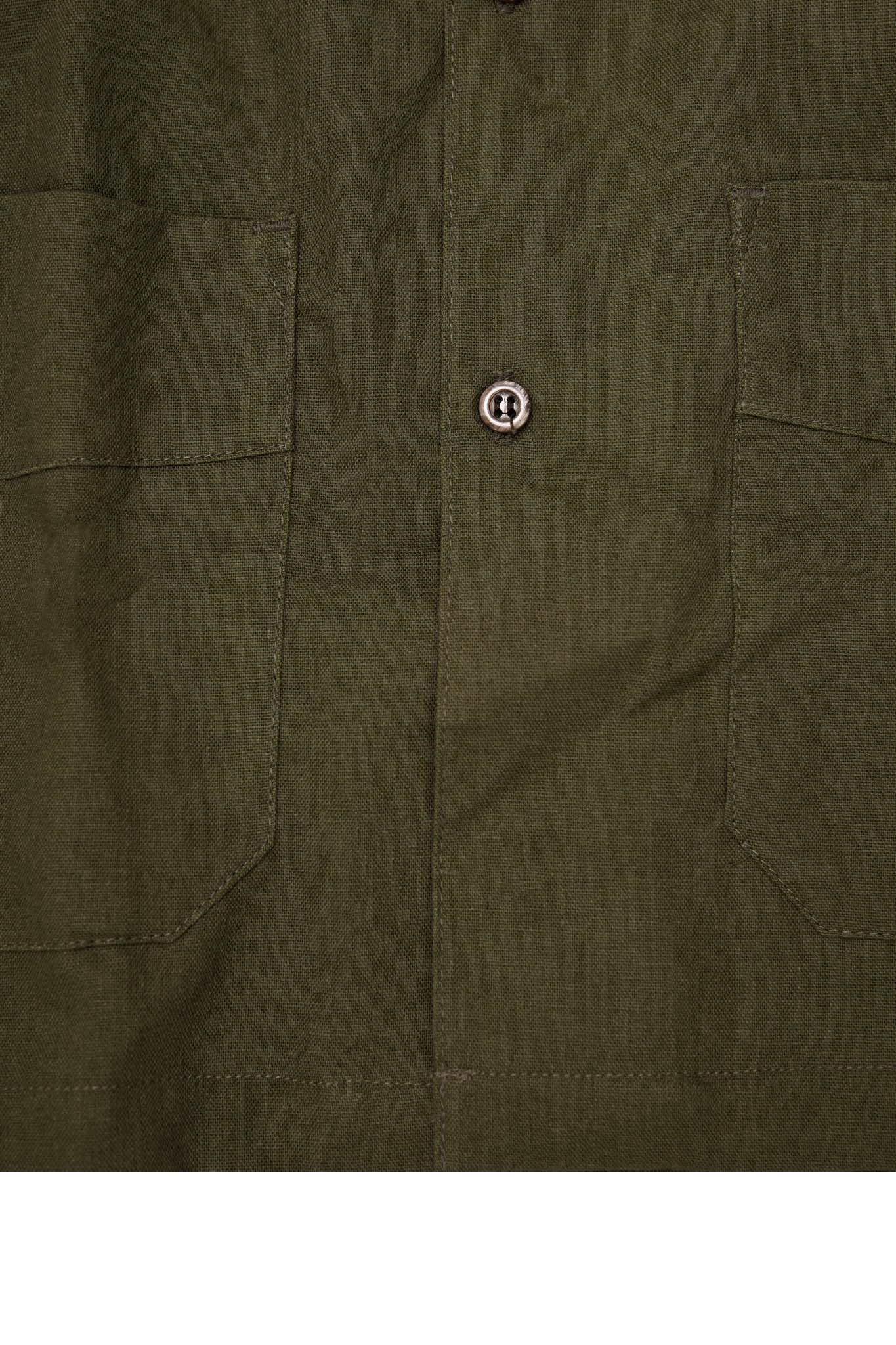 4 POCKET CUBAN SHIRT IN OLIVE - Image 6