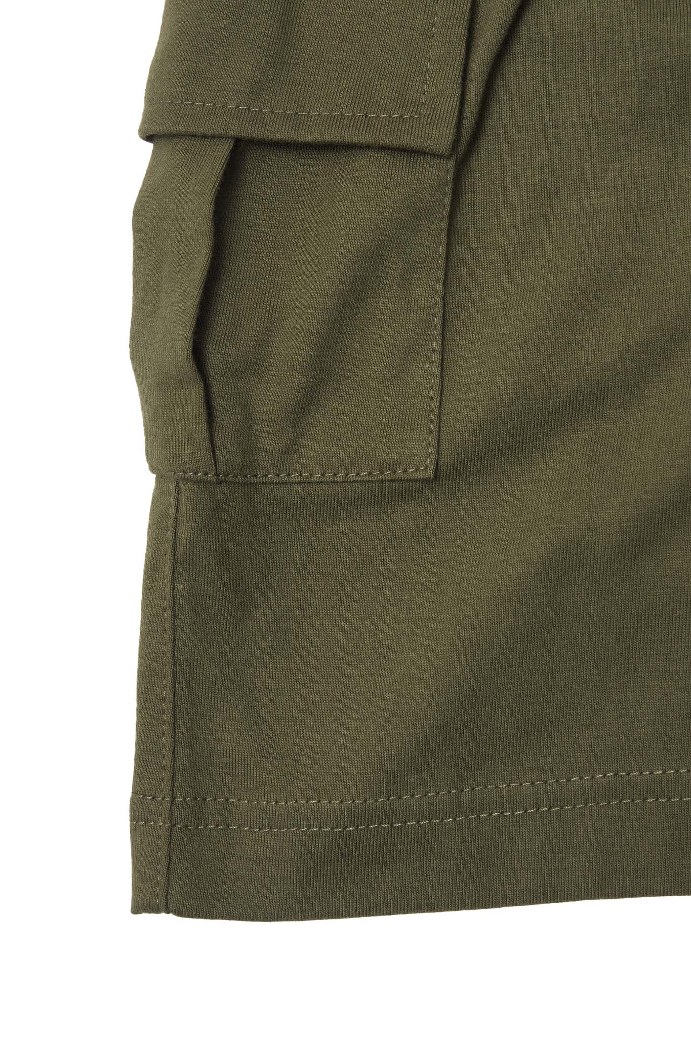 "ADVENTURE" LITTLE HUMAN™ SHORTS IN OLIVE - Image 7