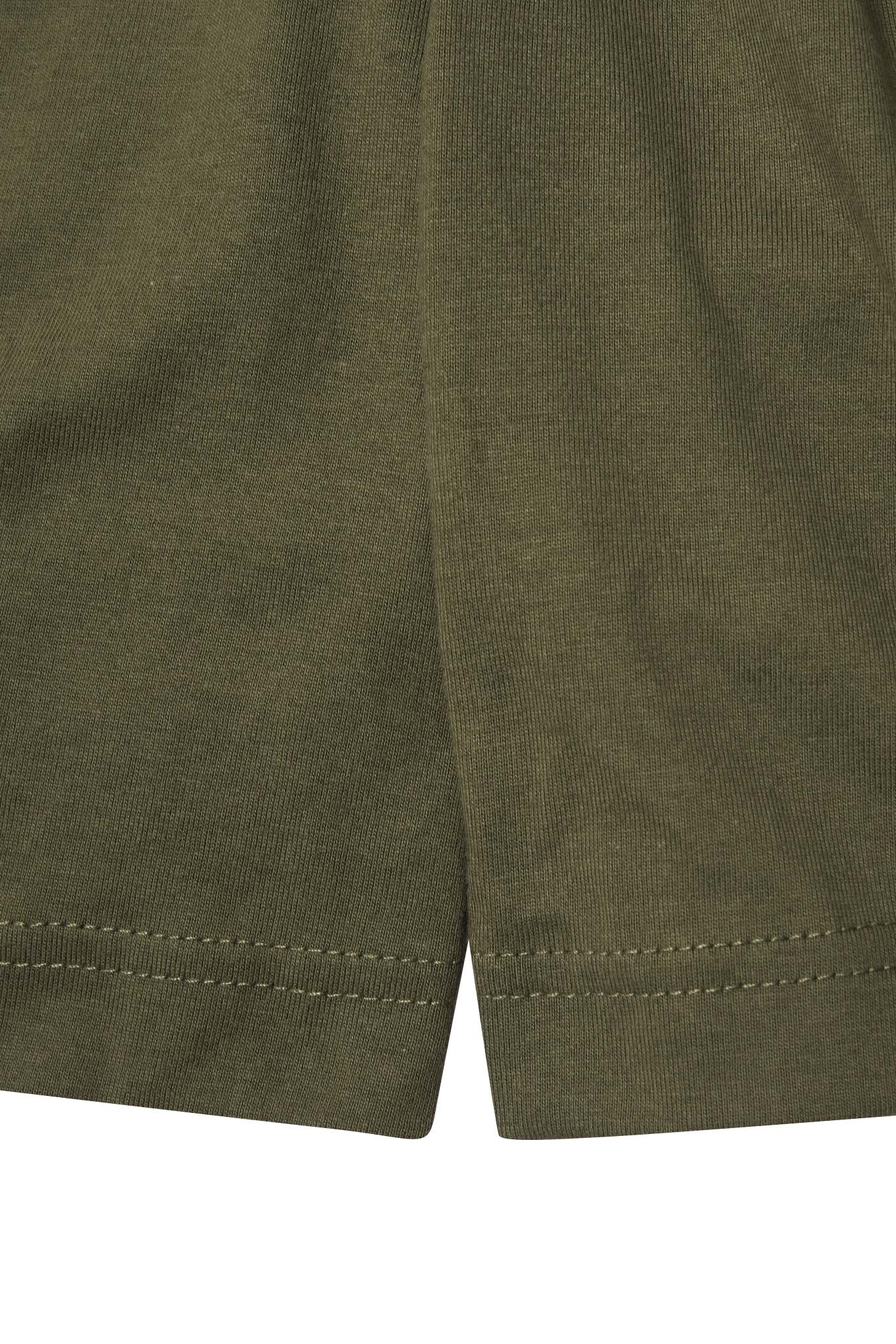 "ADVENTURE" LITTLE HUMAN™ SHORTS IN OLIVE - Image 8