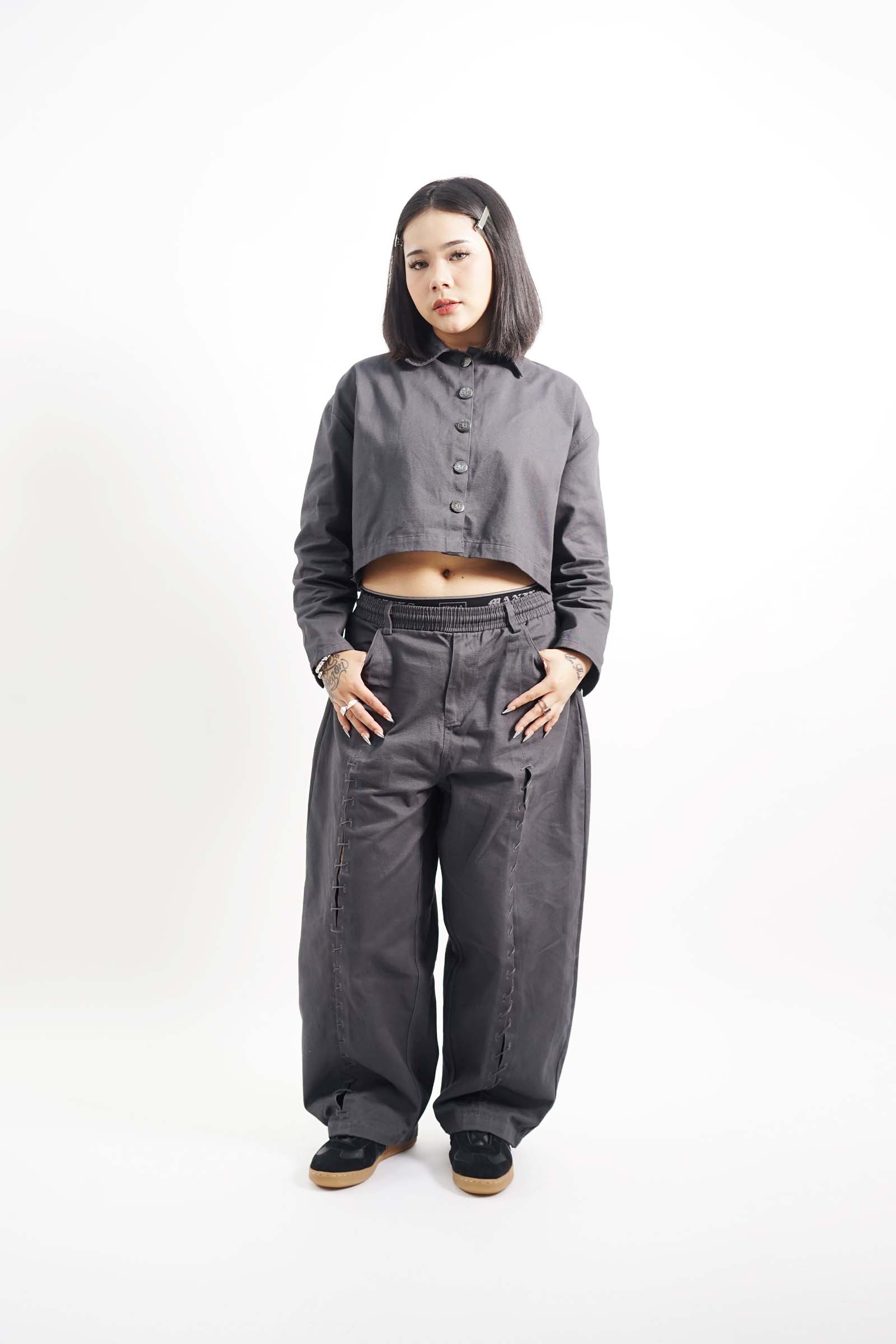 ANIKA JACKET IN NARDO GREY - Image 14