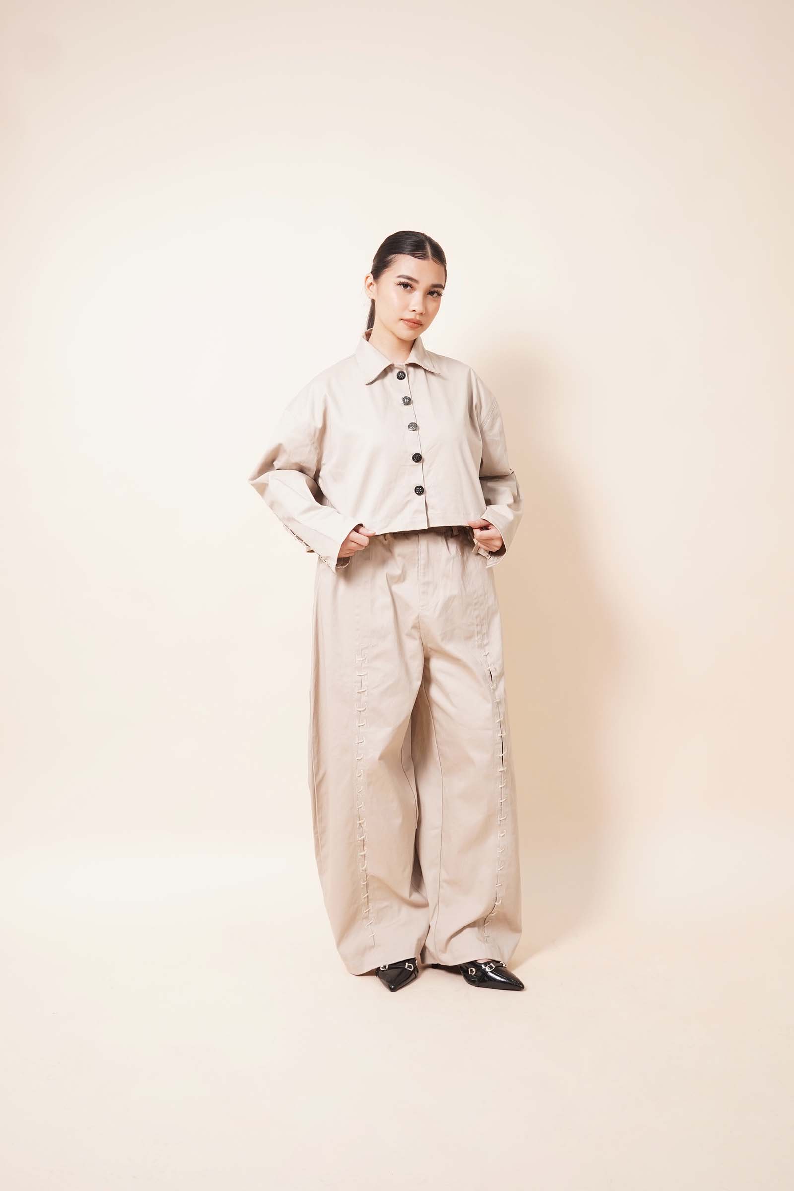 ANIKA JACKET IN OAT - Image 3