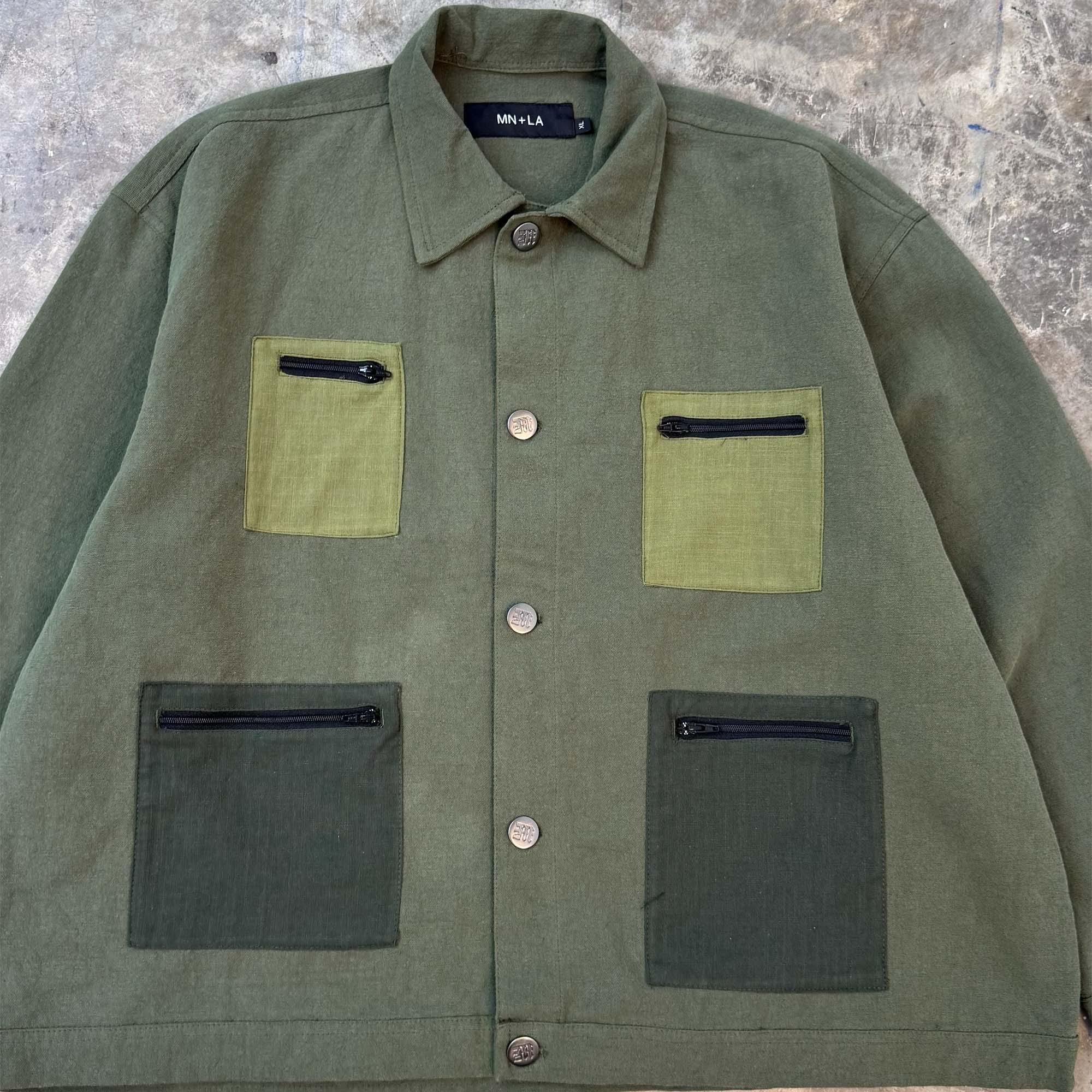ARTISAN JACKET IN OLIVE - Image 3