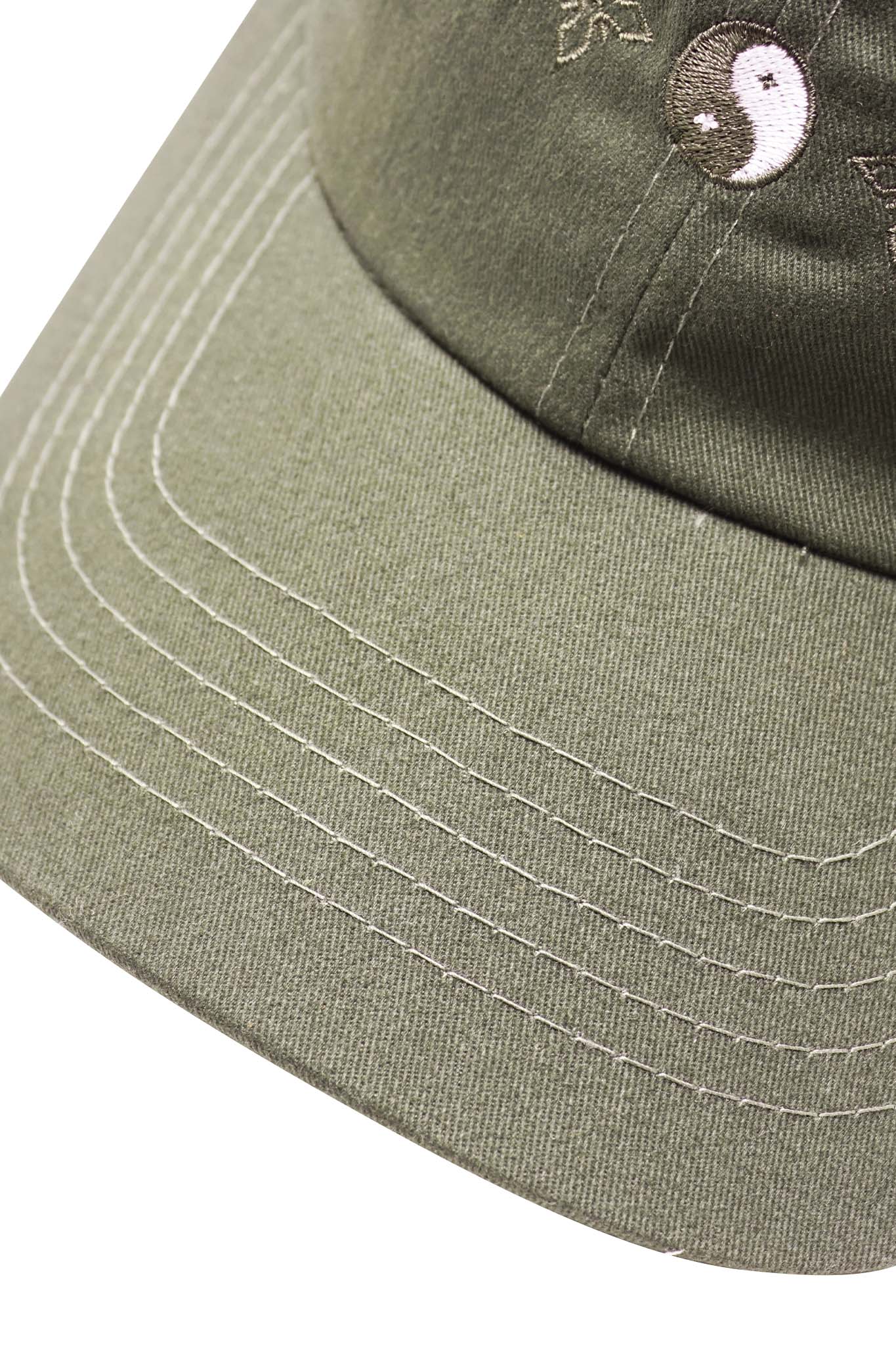 "BALANCE" 6 PANEL HAT IN OLIVE - Image 9