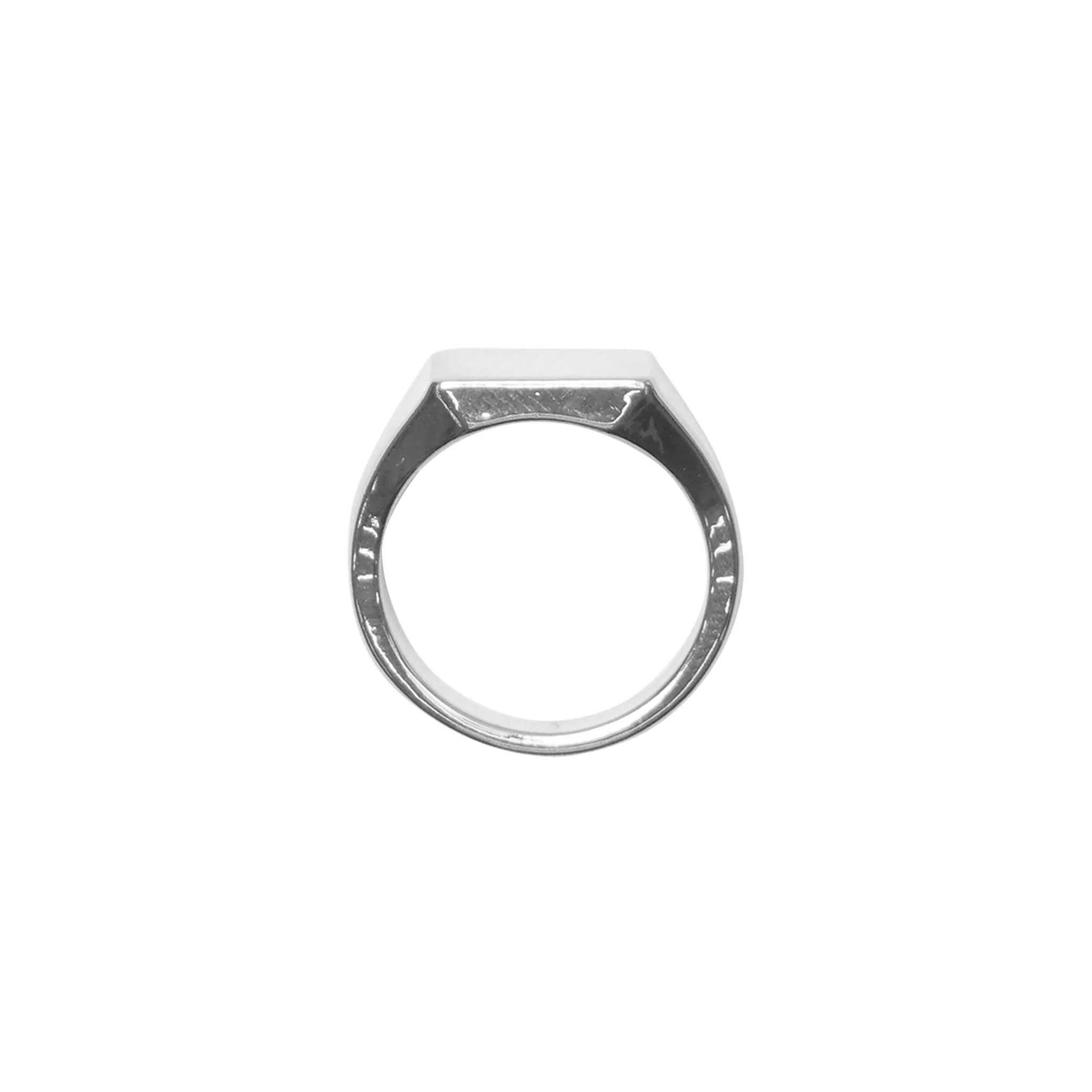 BLOCK SILVER RING - Image 2