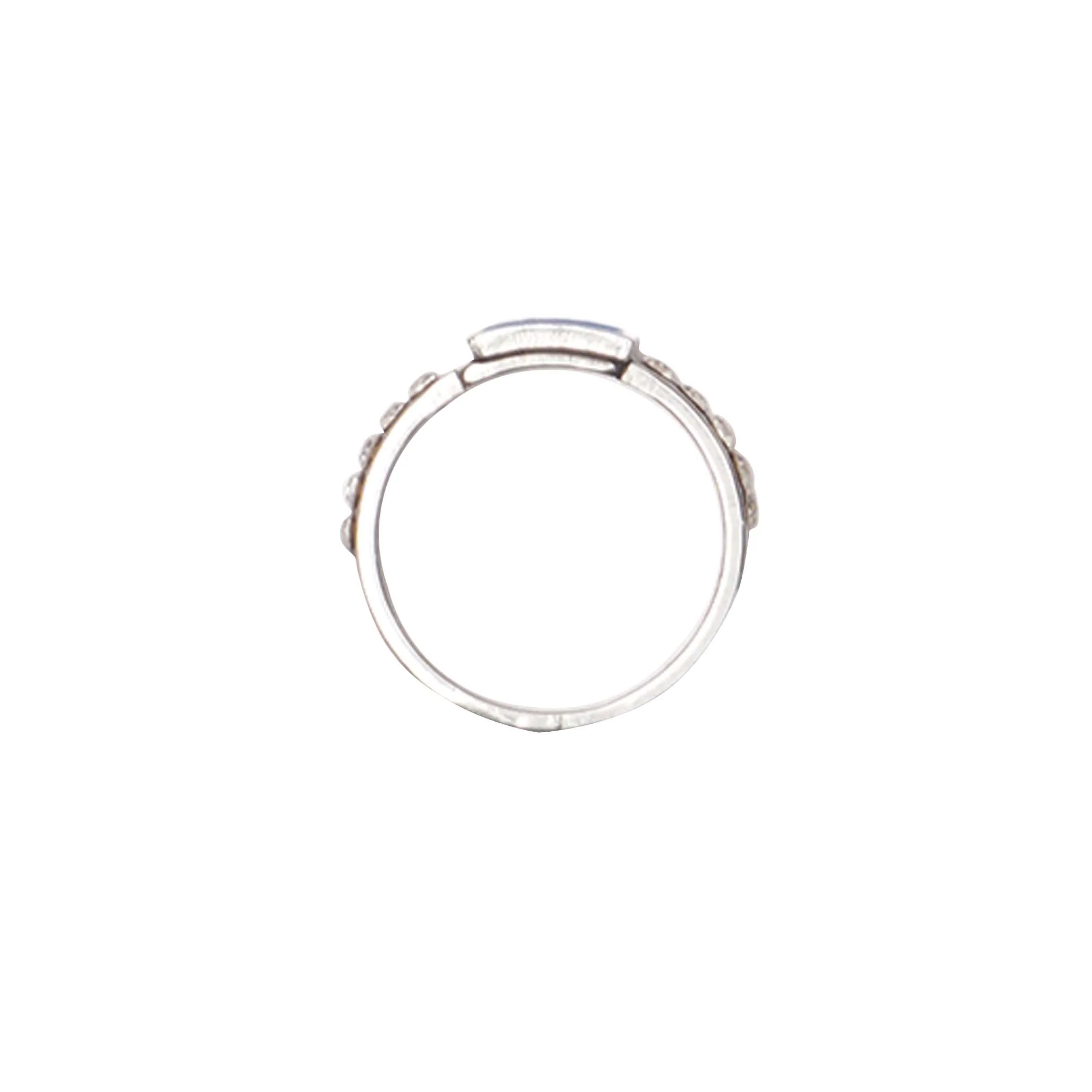 BLUE TOPAZ SILVA RING