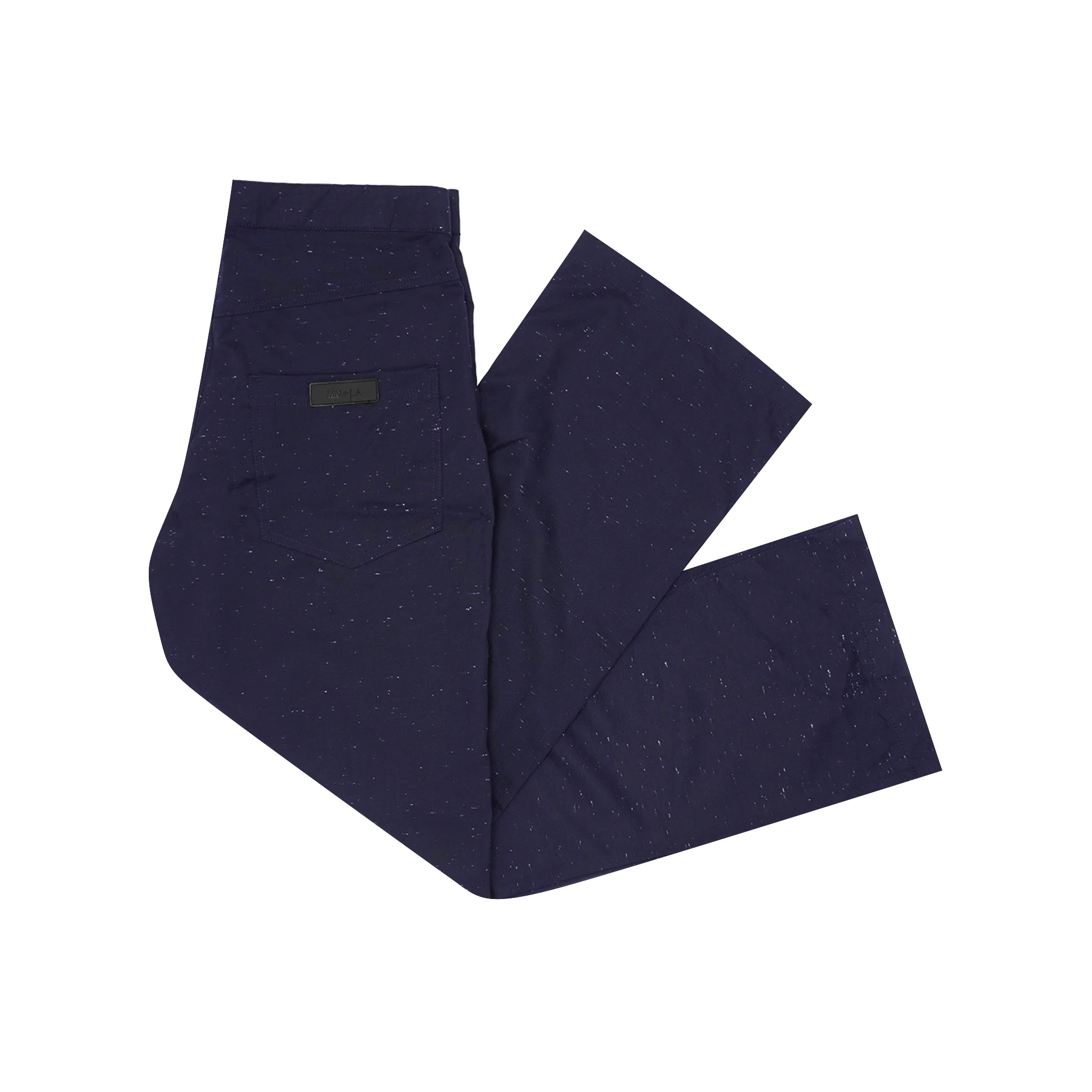 BOOTCUT PANTS IN NAVY SPECKLE - Image 3