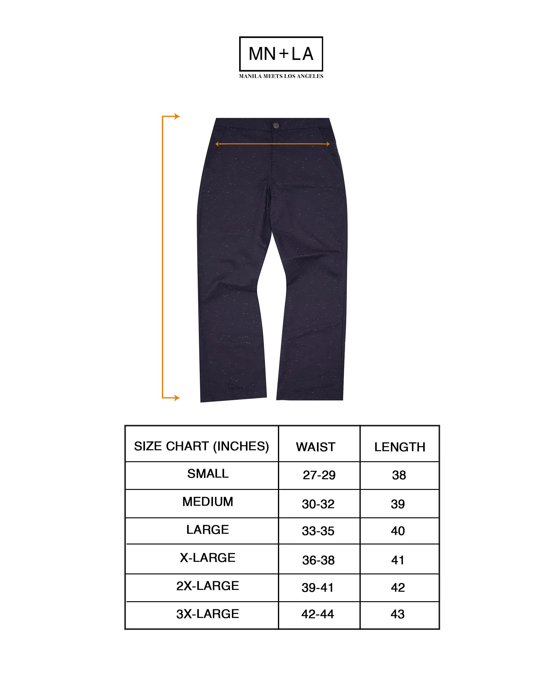 BOOTCUT PANTS IN NAVY SPECKLE - Image 4