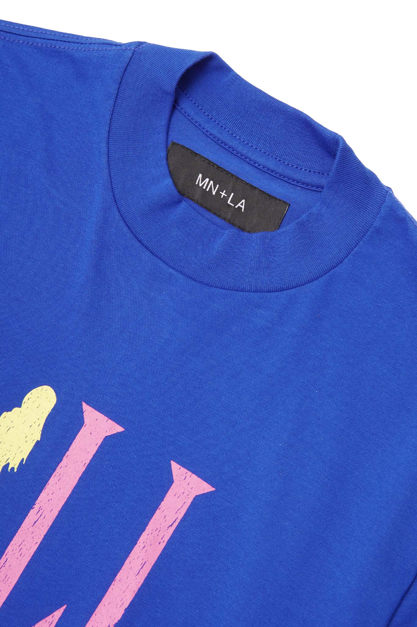 "CALL ME" TEE IN ELECTRIC BLUE - Image 3