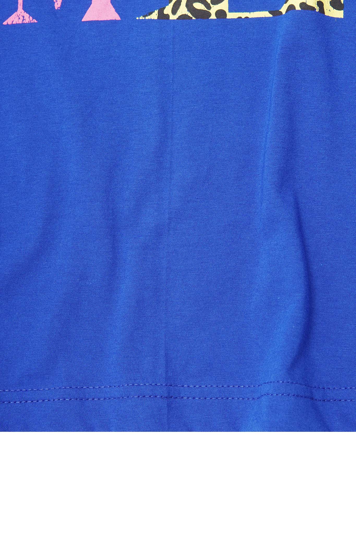 "CALL ME" TEE IN ELECTRIC BLUE - Image 7