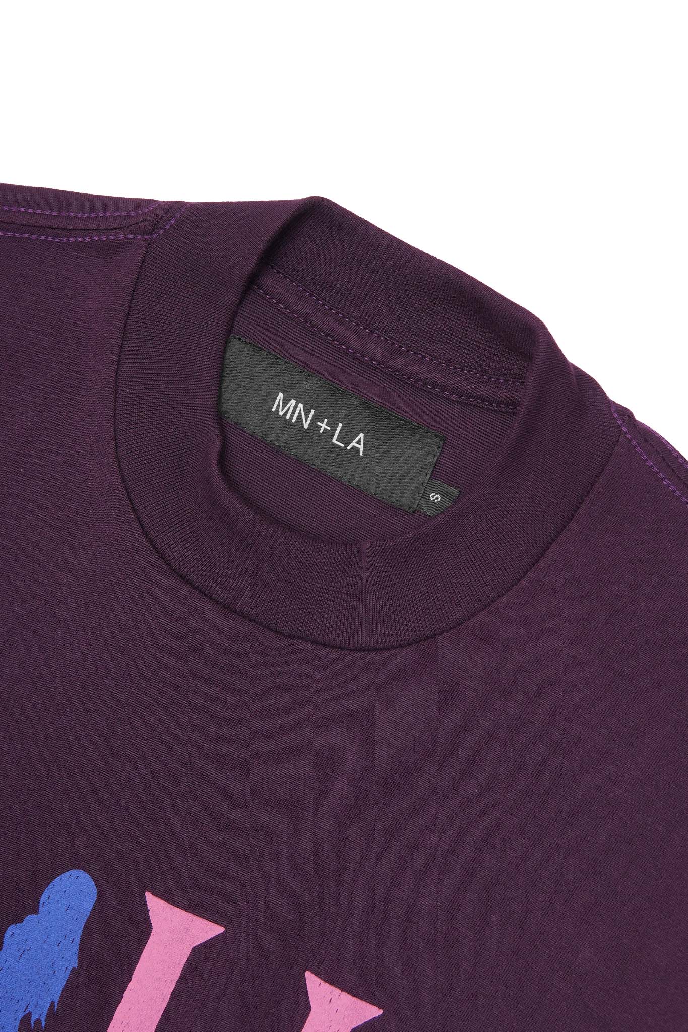 "CALL ME" TEE IN SHADOW PURPLE - Image 5