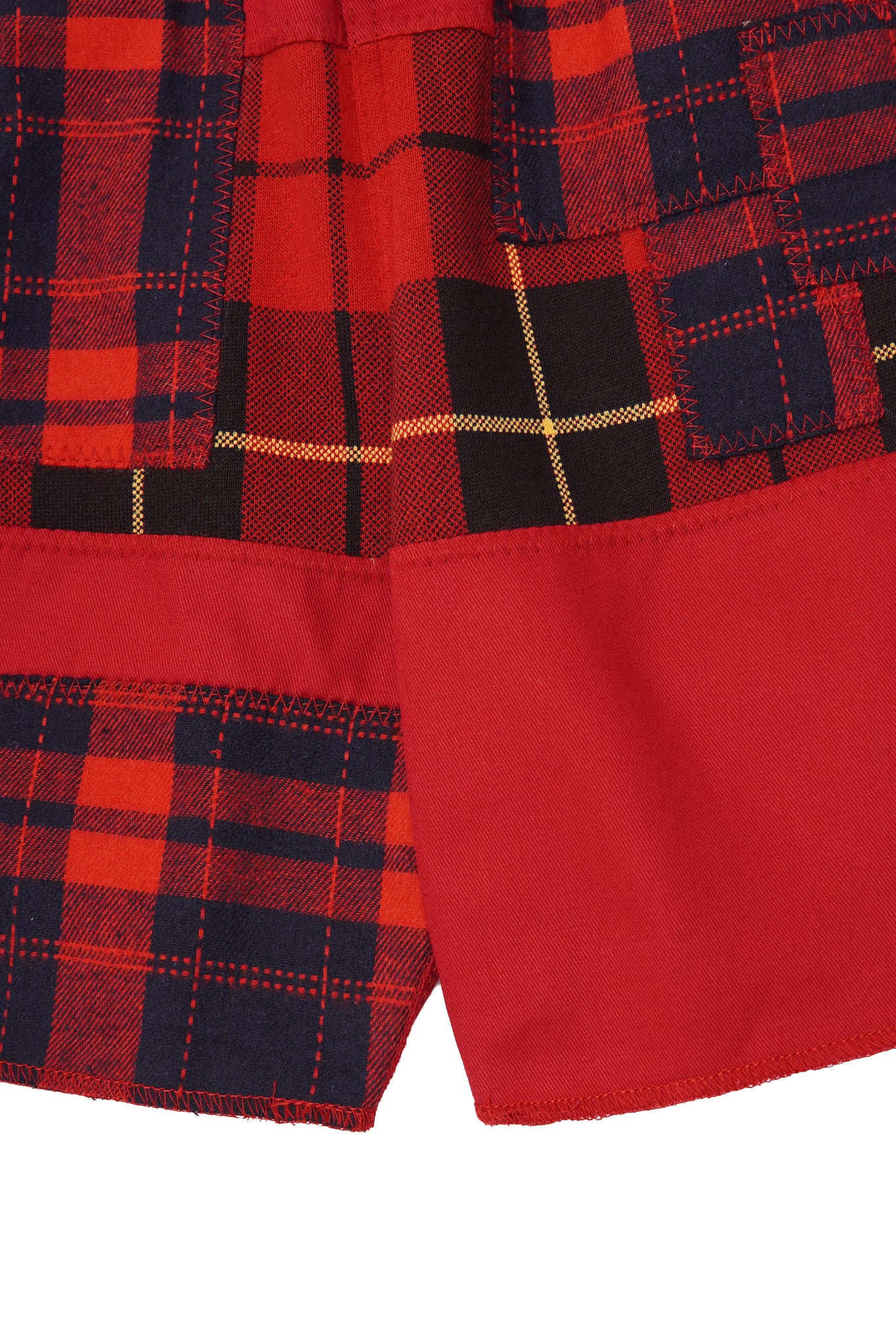 "CARMINE PLAID" LOUNGE SHORTS - Image 10