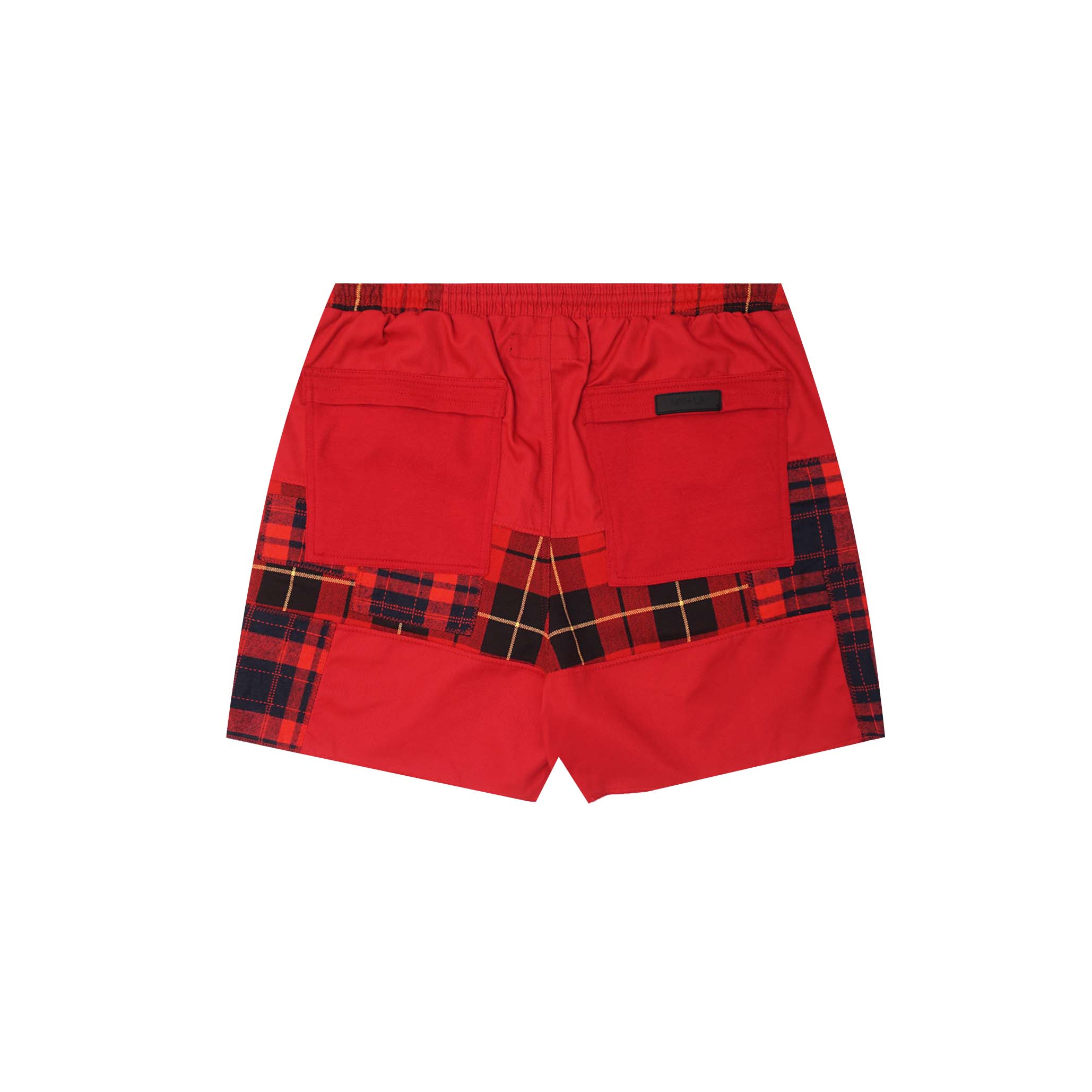 "CARMINE PLAID" LOUNGE SHORTS - Image 3