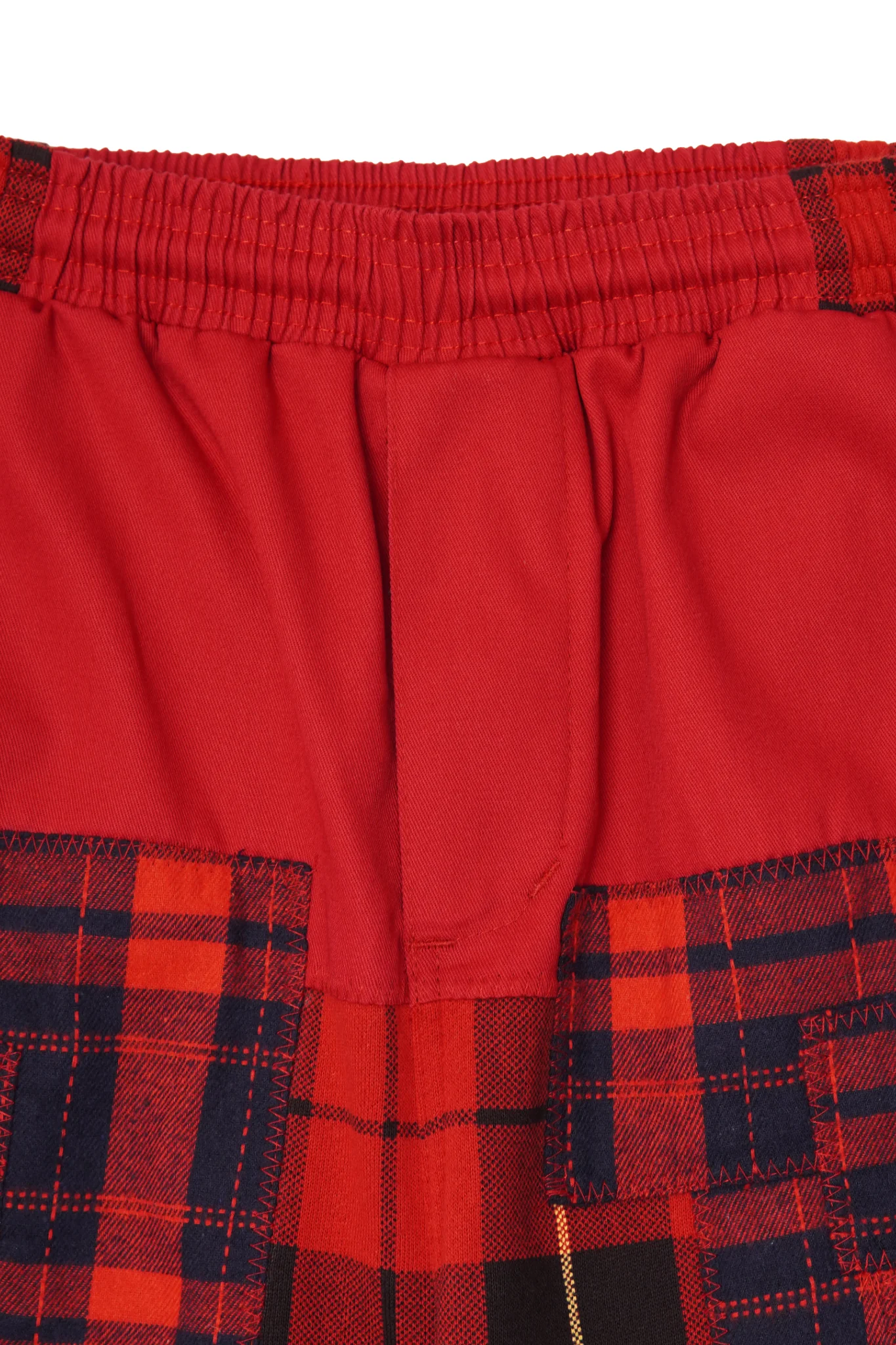 "CARMINE PLAID" LOUNGE SHORTS - Image 5