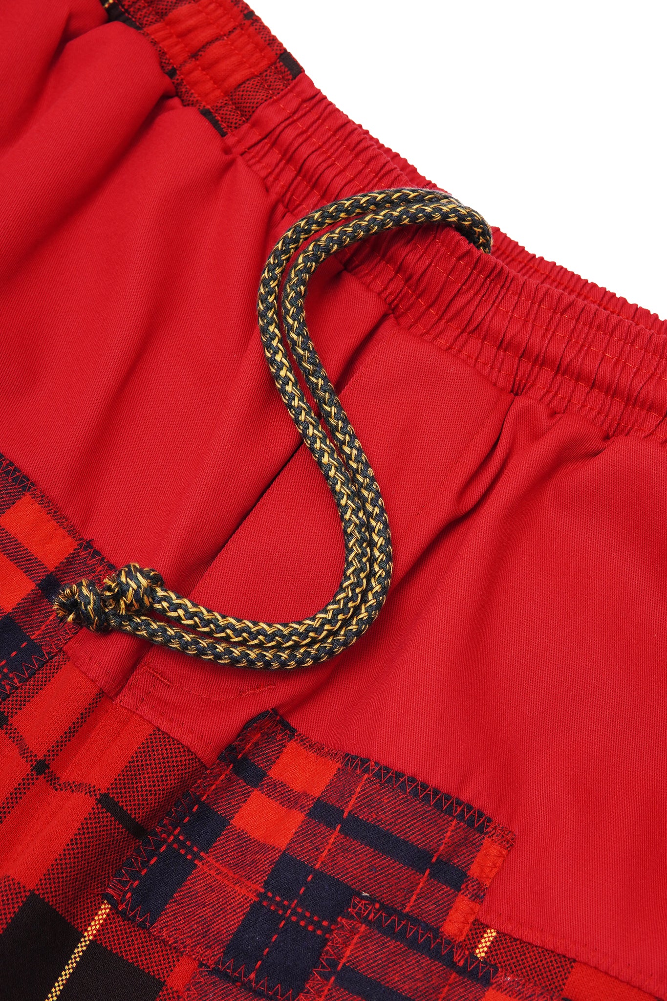 "CARMINE PLAID" LOUNGE SHORTS - Image 6