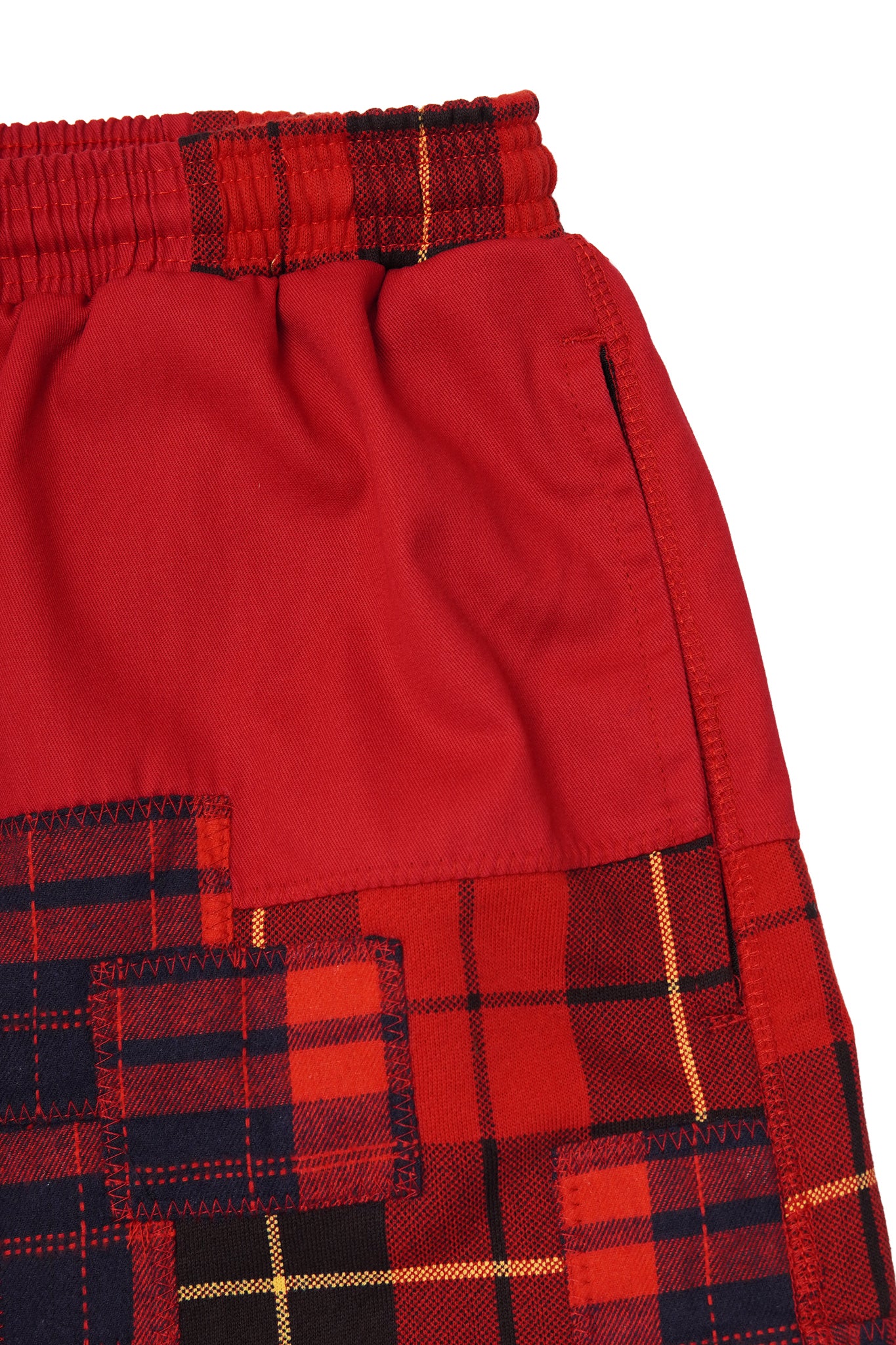 "CARMINE PLAID" LOUNGE SHORTS - Image 7