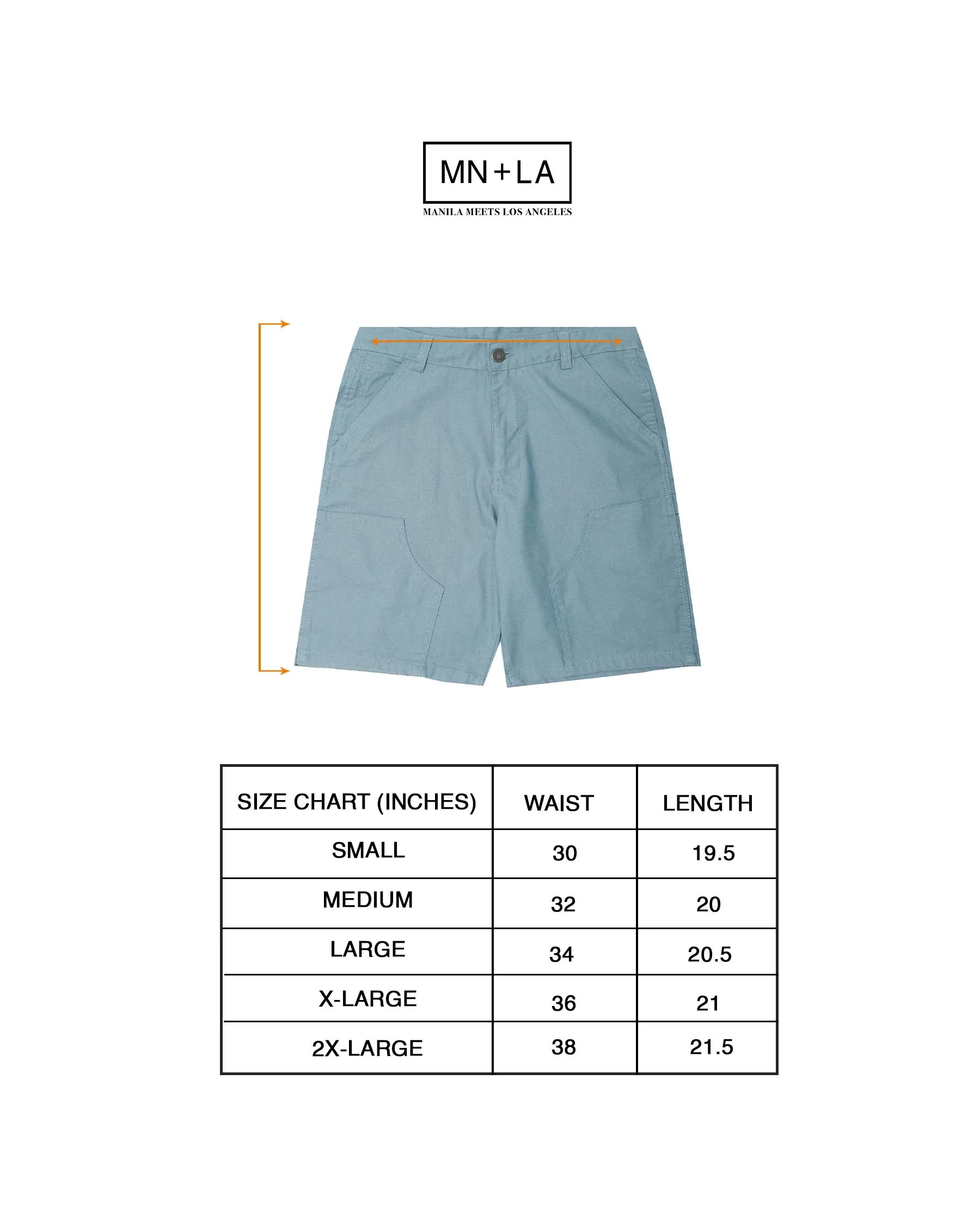 CARPENTER SHORTS IN SLATE TEAL - Image 4