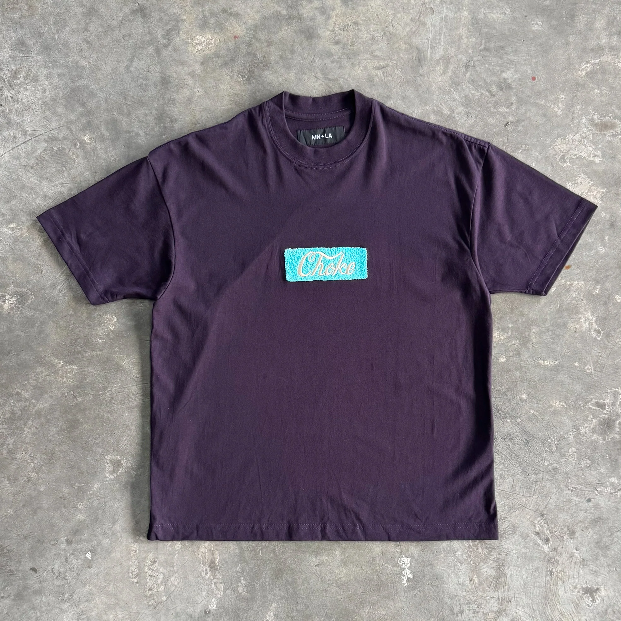 "CHOKE" TEE IN SHADOW PURPLE