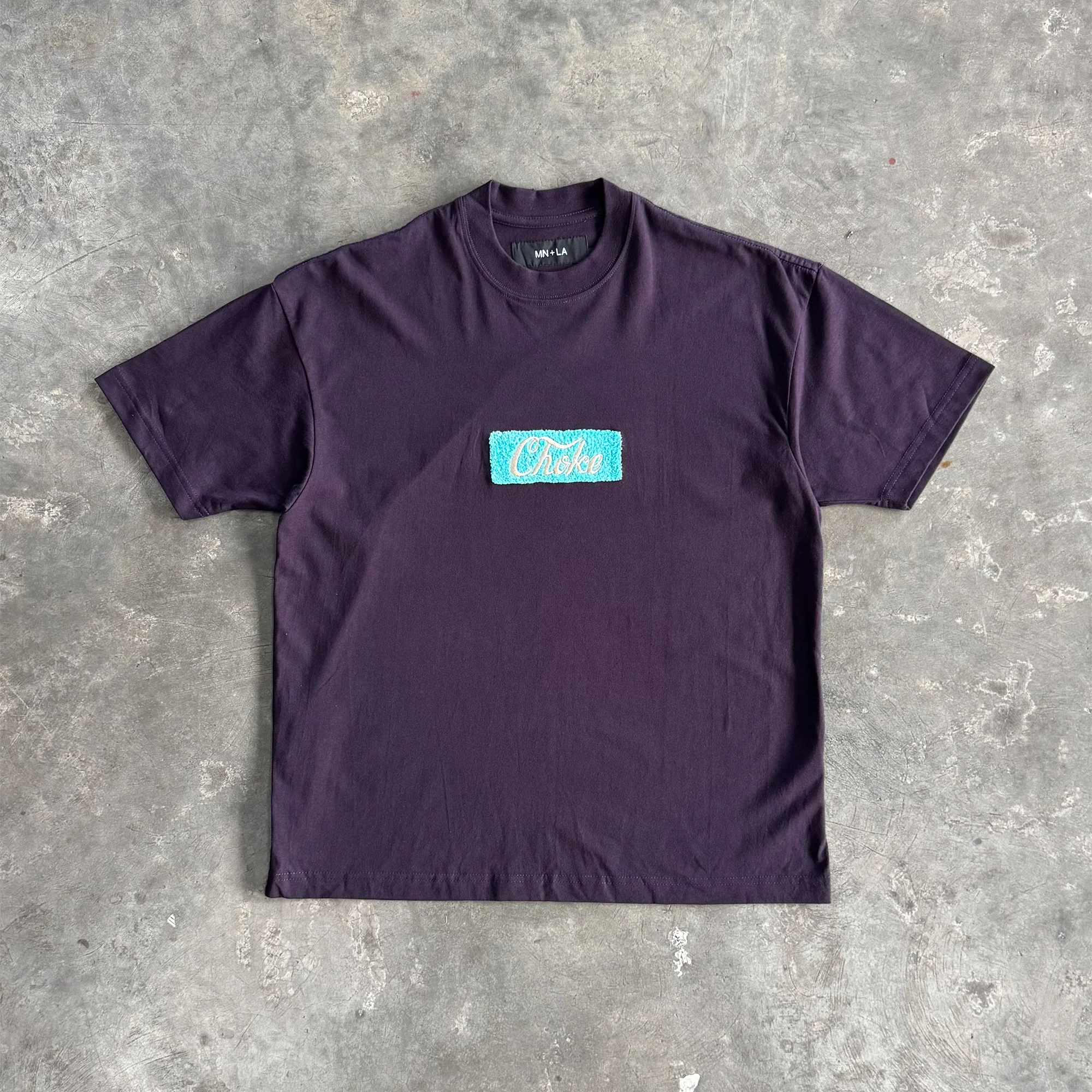 "CHOKE" TEE IN SHADOW PURPLE - Image 2