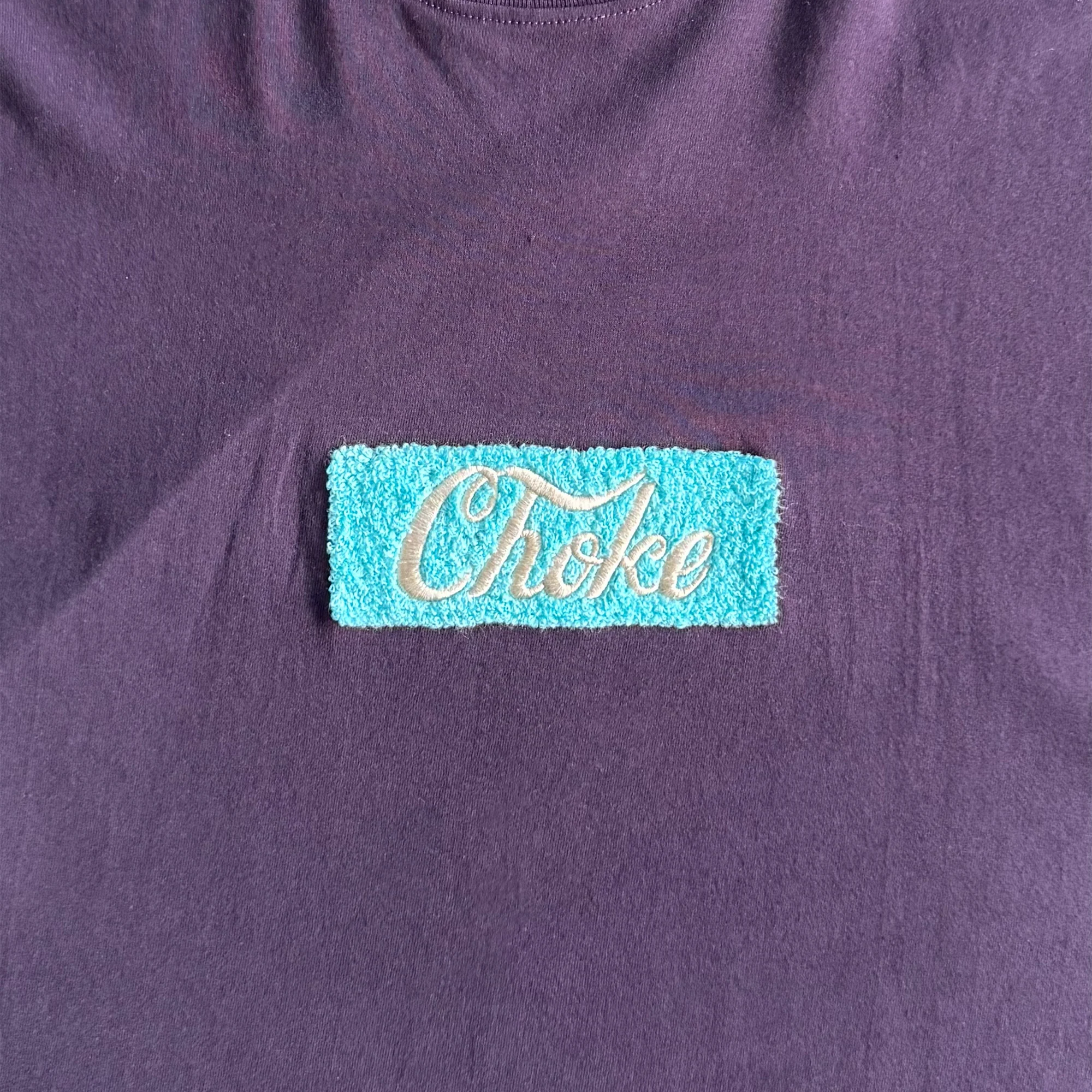"CHOKE" TEE IN SHADOW PURPLE - Image 3