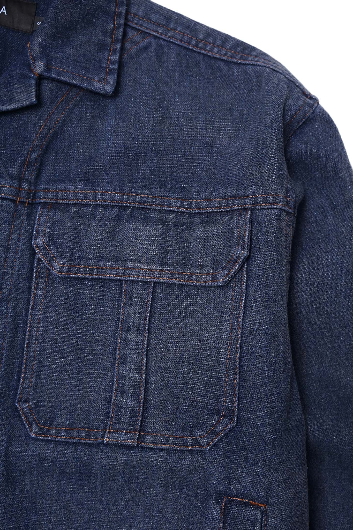 CHORE JACKET V2 IN FOG DENIM - Image 7