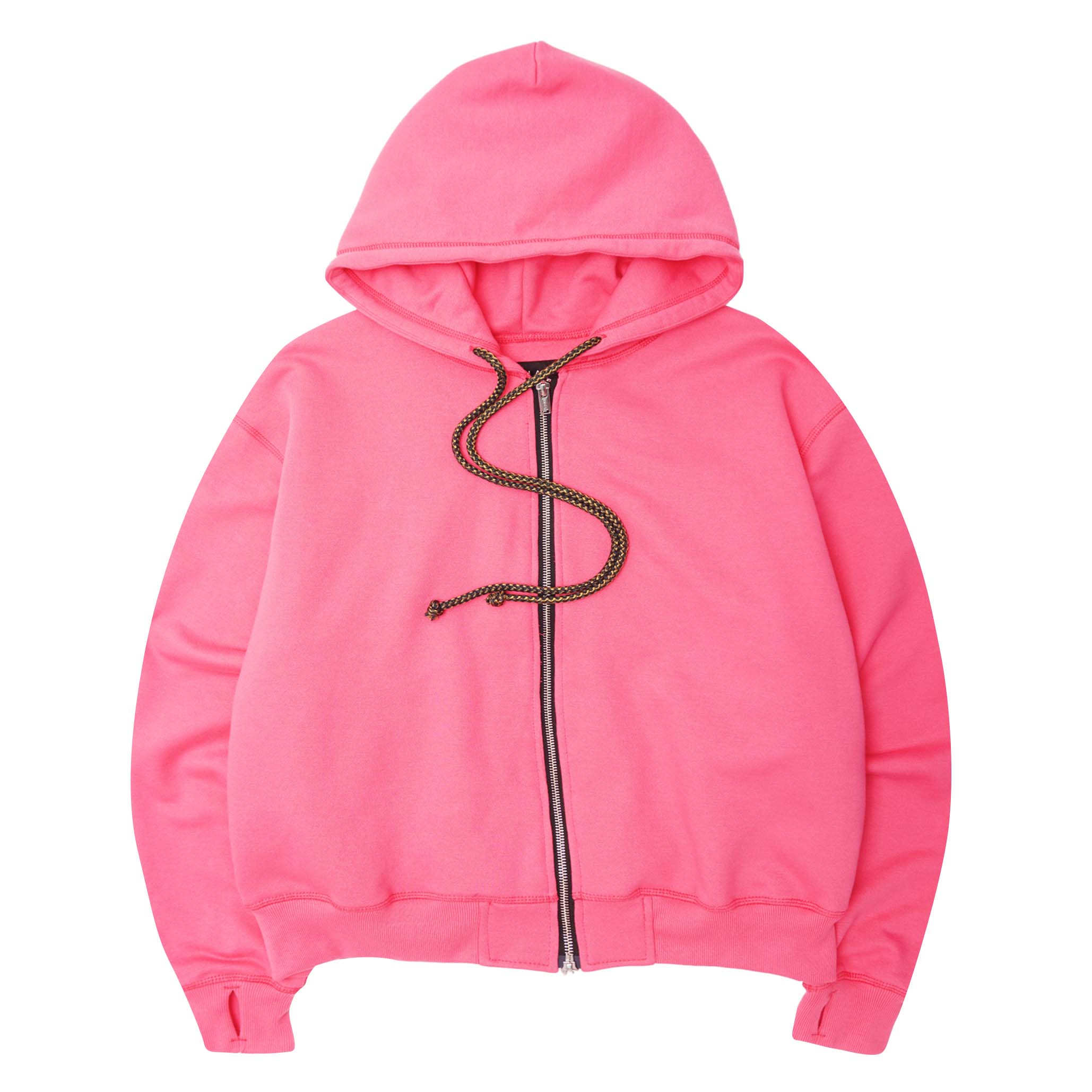 CLASSIC ZIP HOODIE IN STATIC PINK