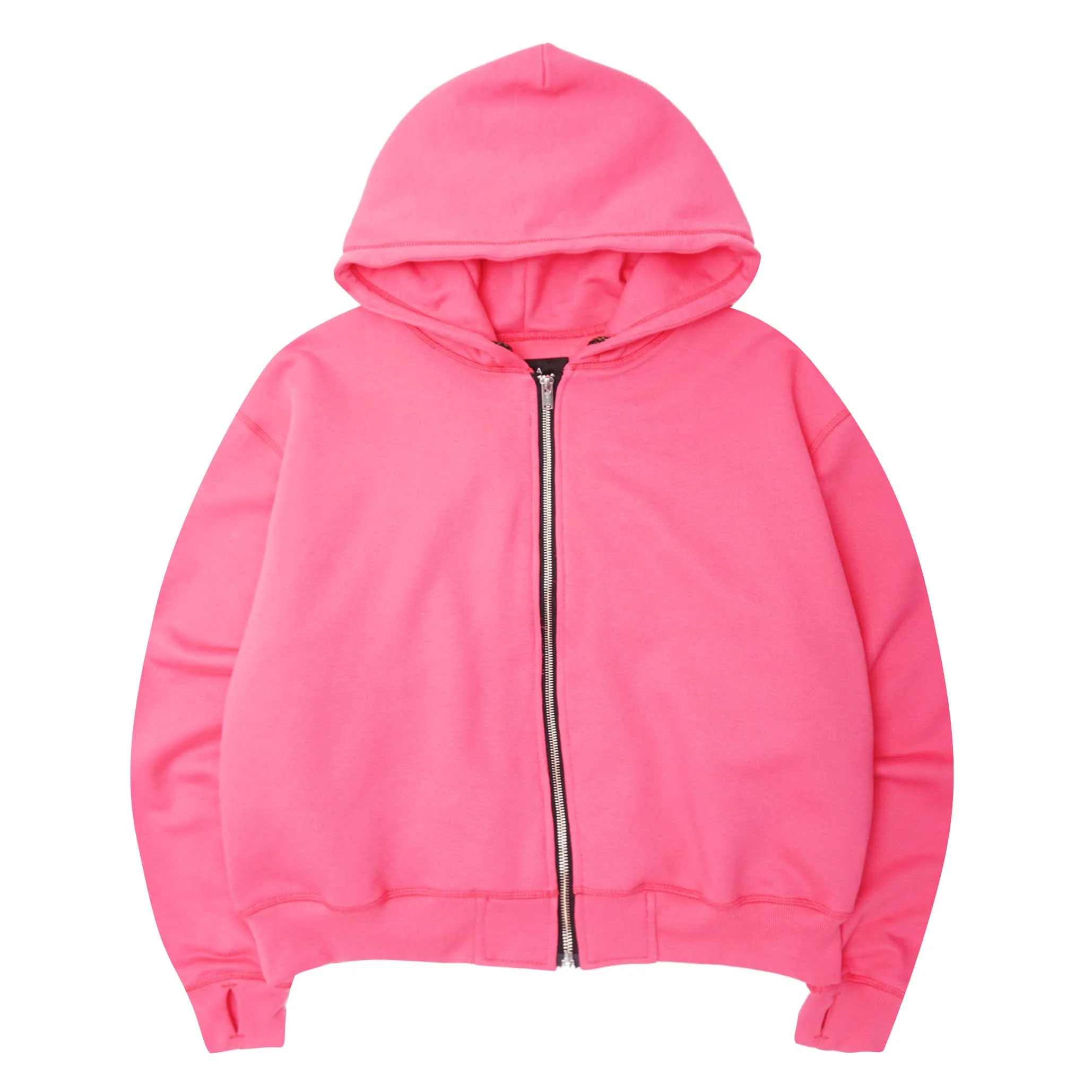 CLASSIC ZIP HOODIE IN STATIC PINK - Image 2