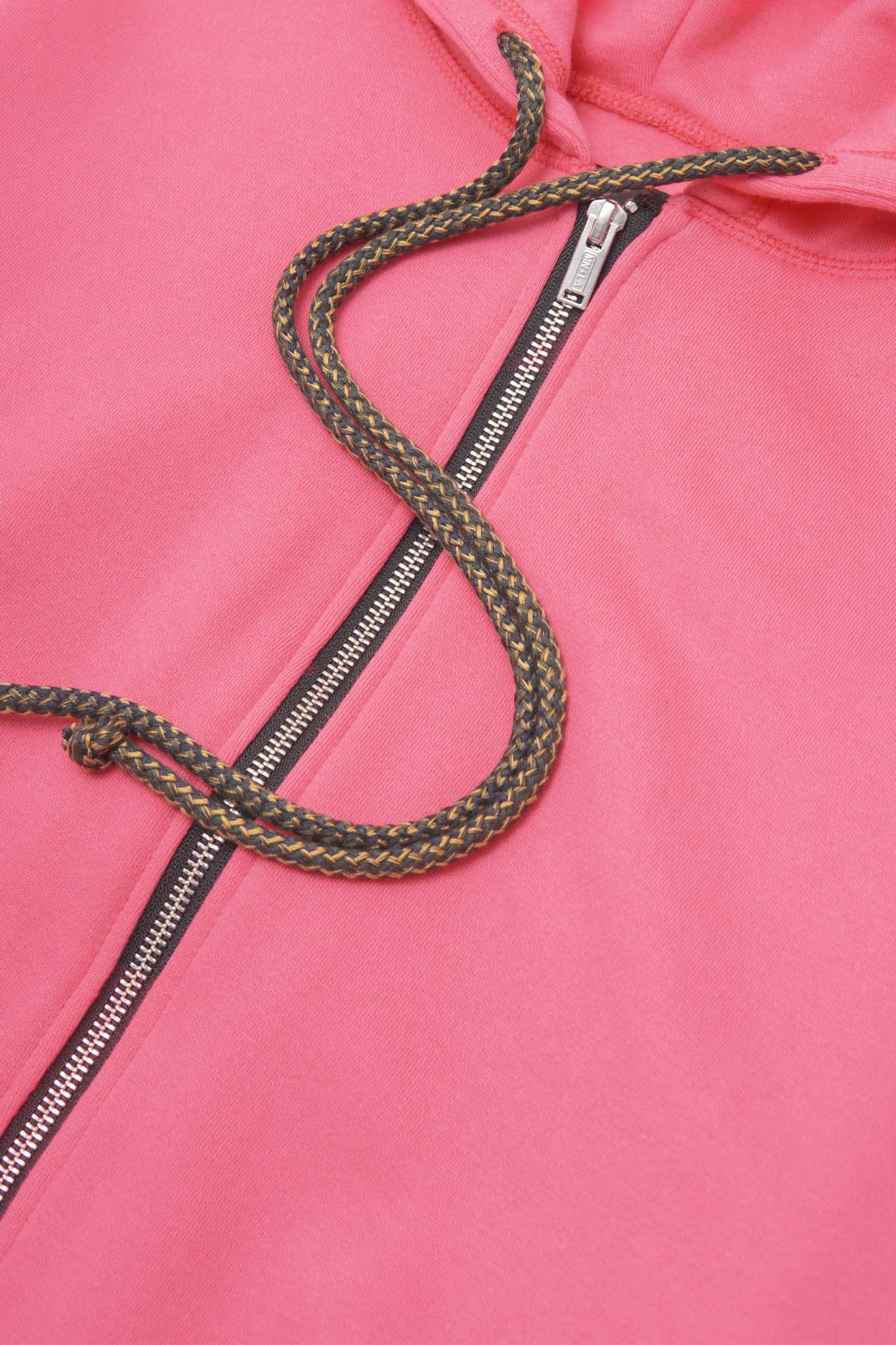CLASSIC ZIP HOODIE IN STATIC PINK - Image 9
