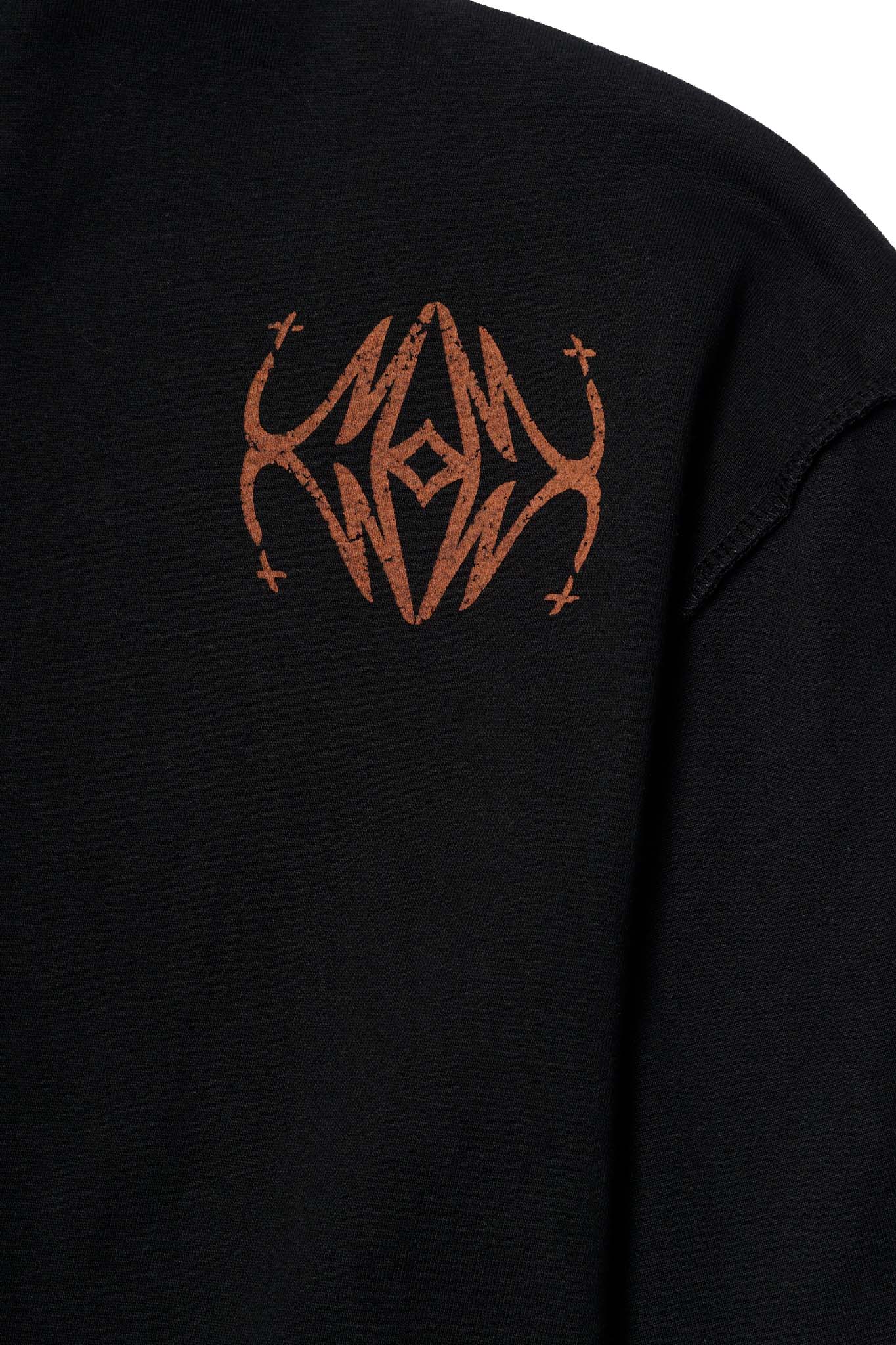 "COLLIDE" INSIDE OUT TOPSHELF TEE IN PERSIMMON - Image 7
