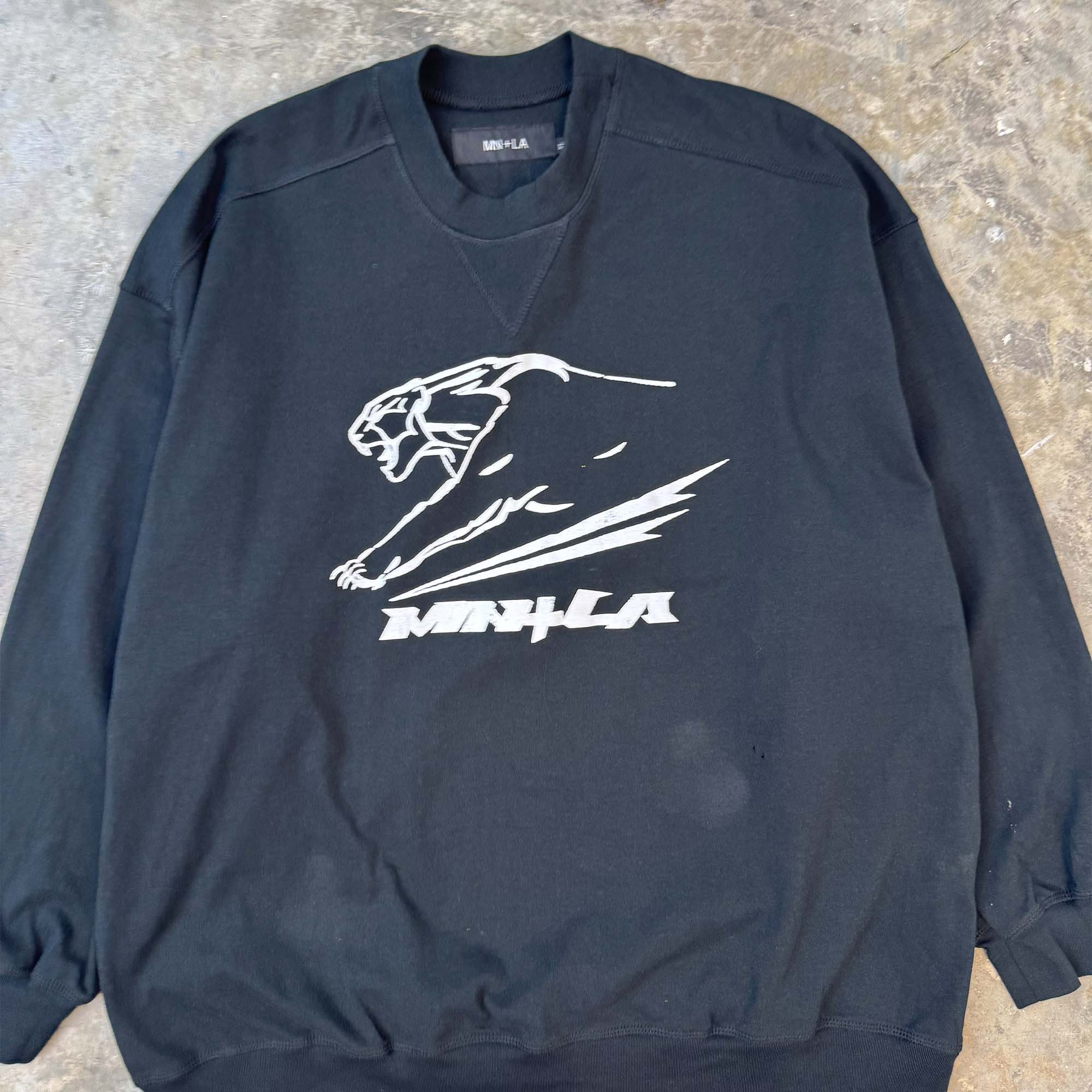 "COUGAR" SWEATSHIRT IN CAVIAR - Image 3