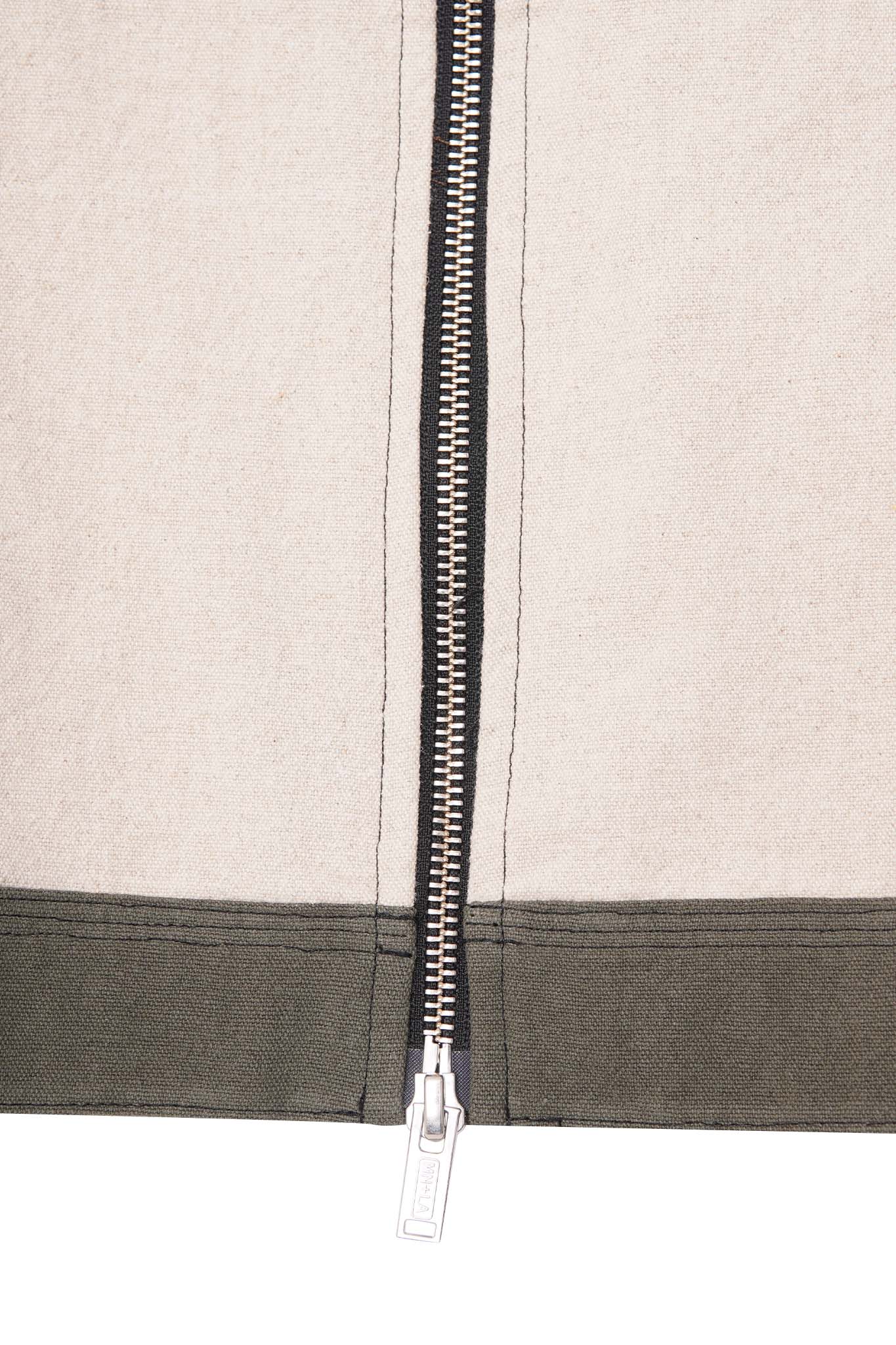 CRAFTSMAN ZIP TRUCKER JACKET IN OLIVE - Image 10