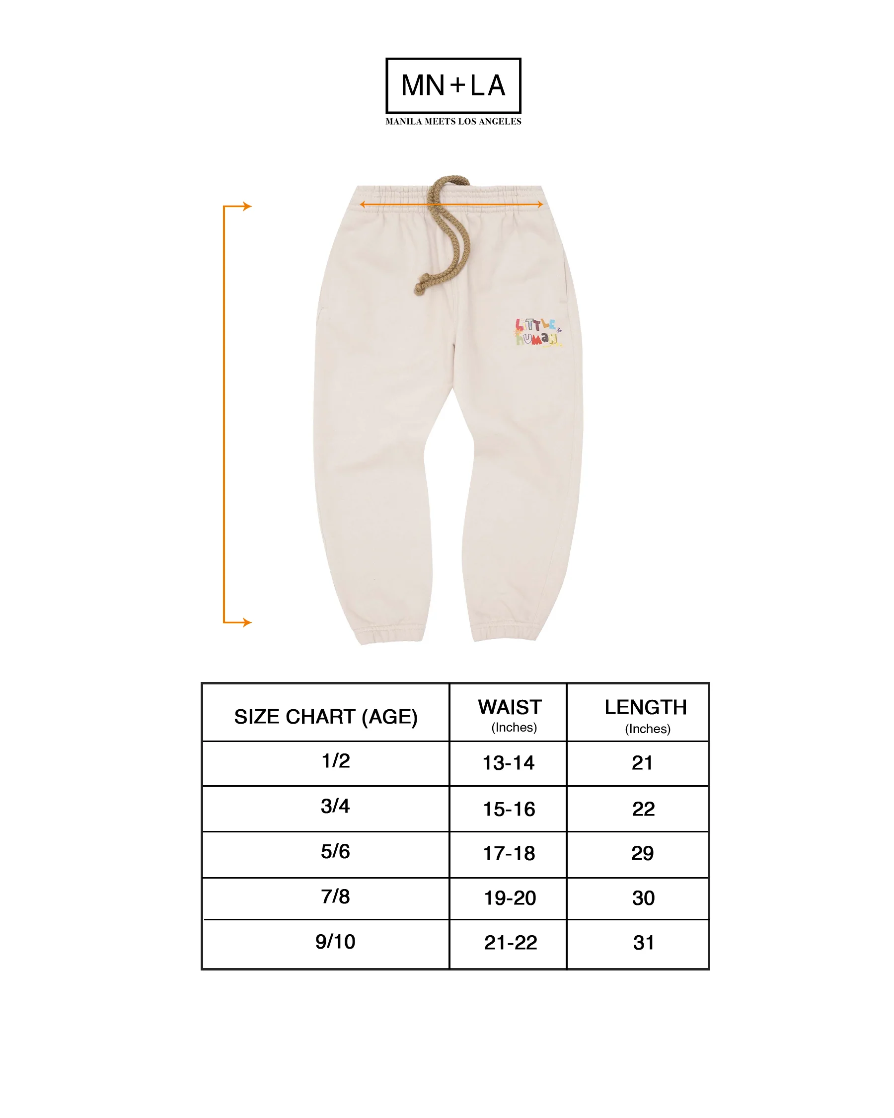 "CRAYONS" LITTLE HUMAN™ SWEATPANTS IN OAT - Image 6