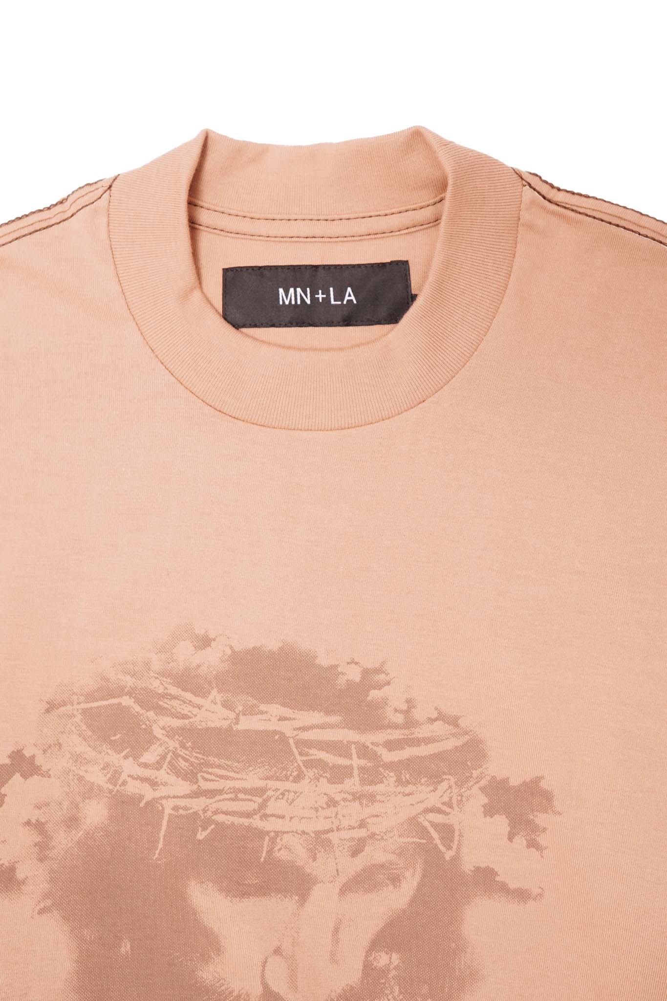"CROWN OF THORNS" TEE IN WHEAT - Image 3