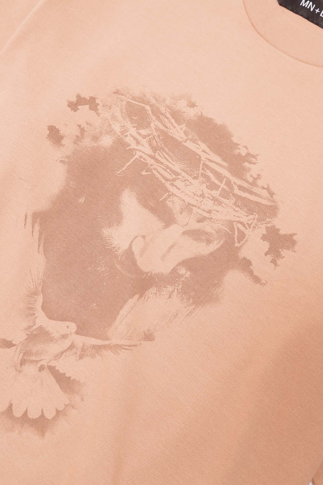 "CROWN OF THORNS" TEE IN WHEAT - Image 6