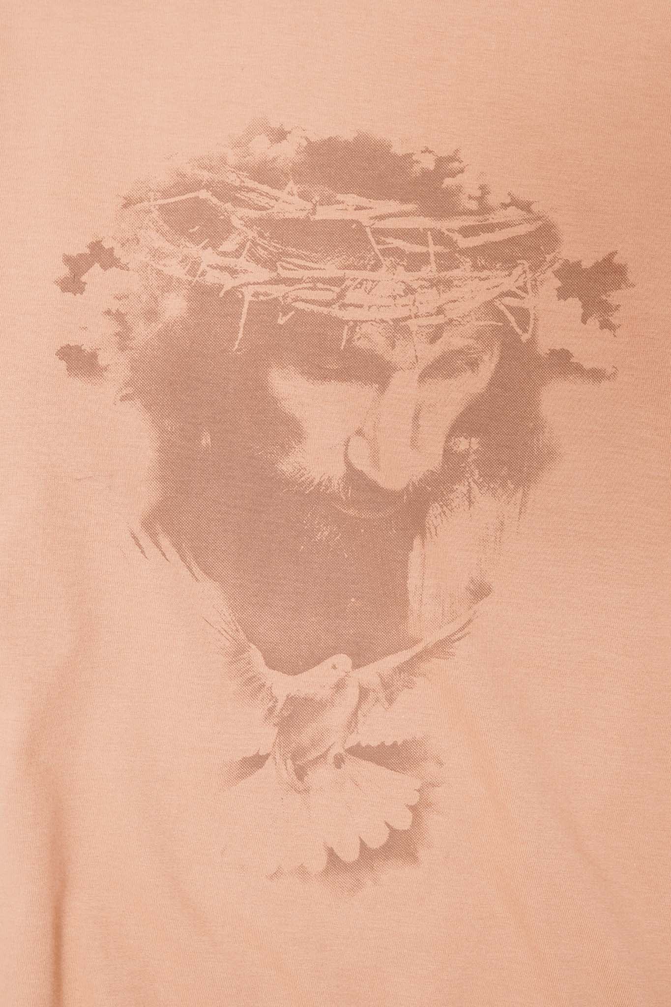 "CROWN OF THORNS" TEE IN WHEAT - Image 7