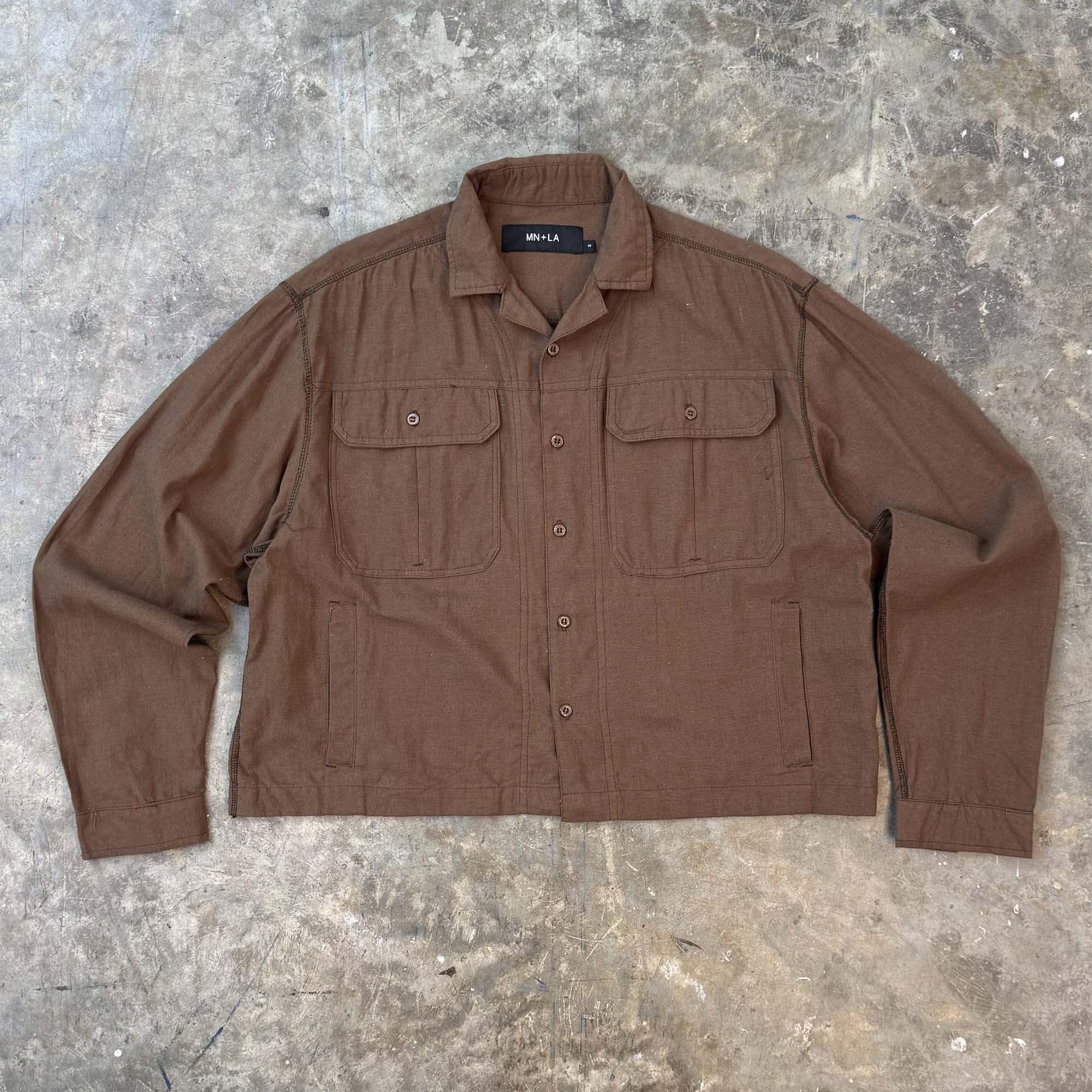 CUBAN L/S SHIRT IN WOOD