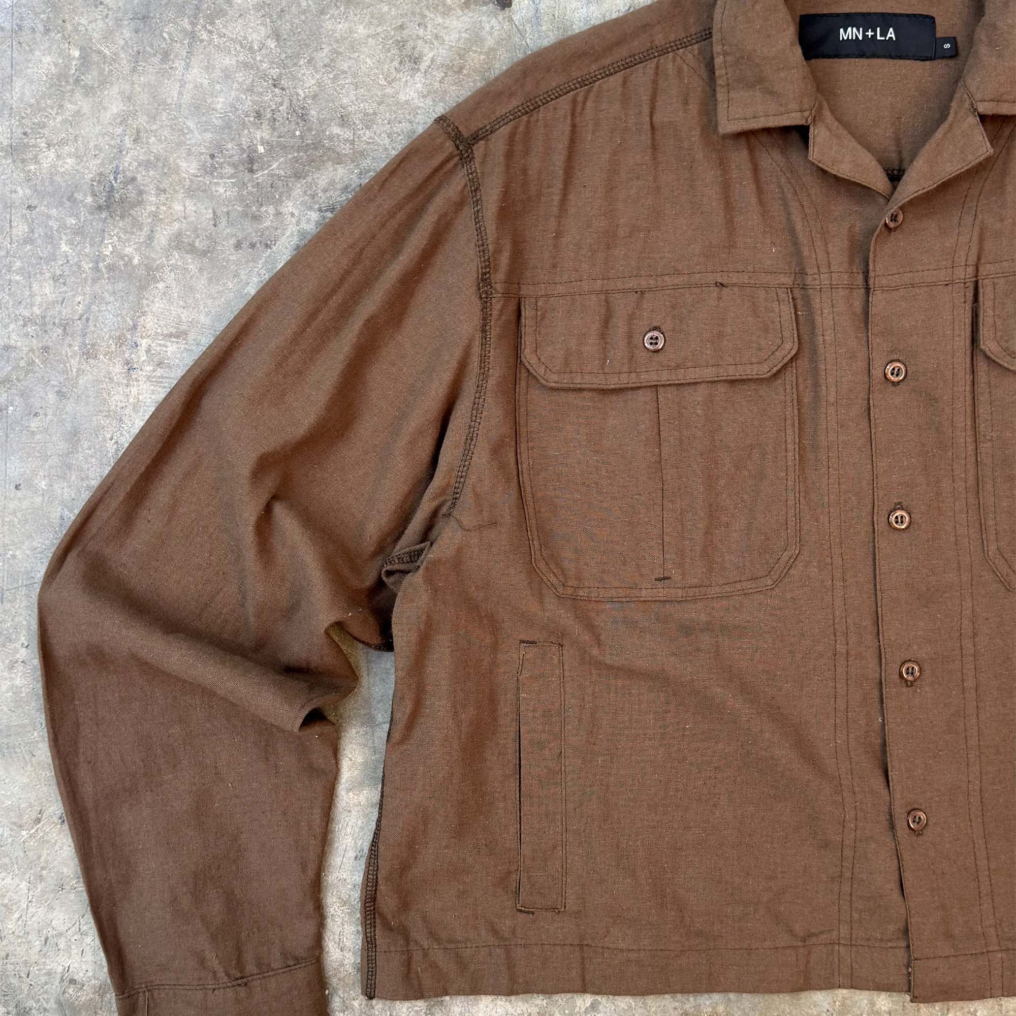 CUBAN L/S SHIRT IN WOOD - Image 3