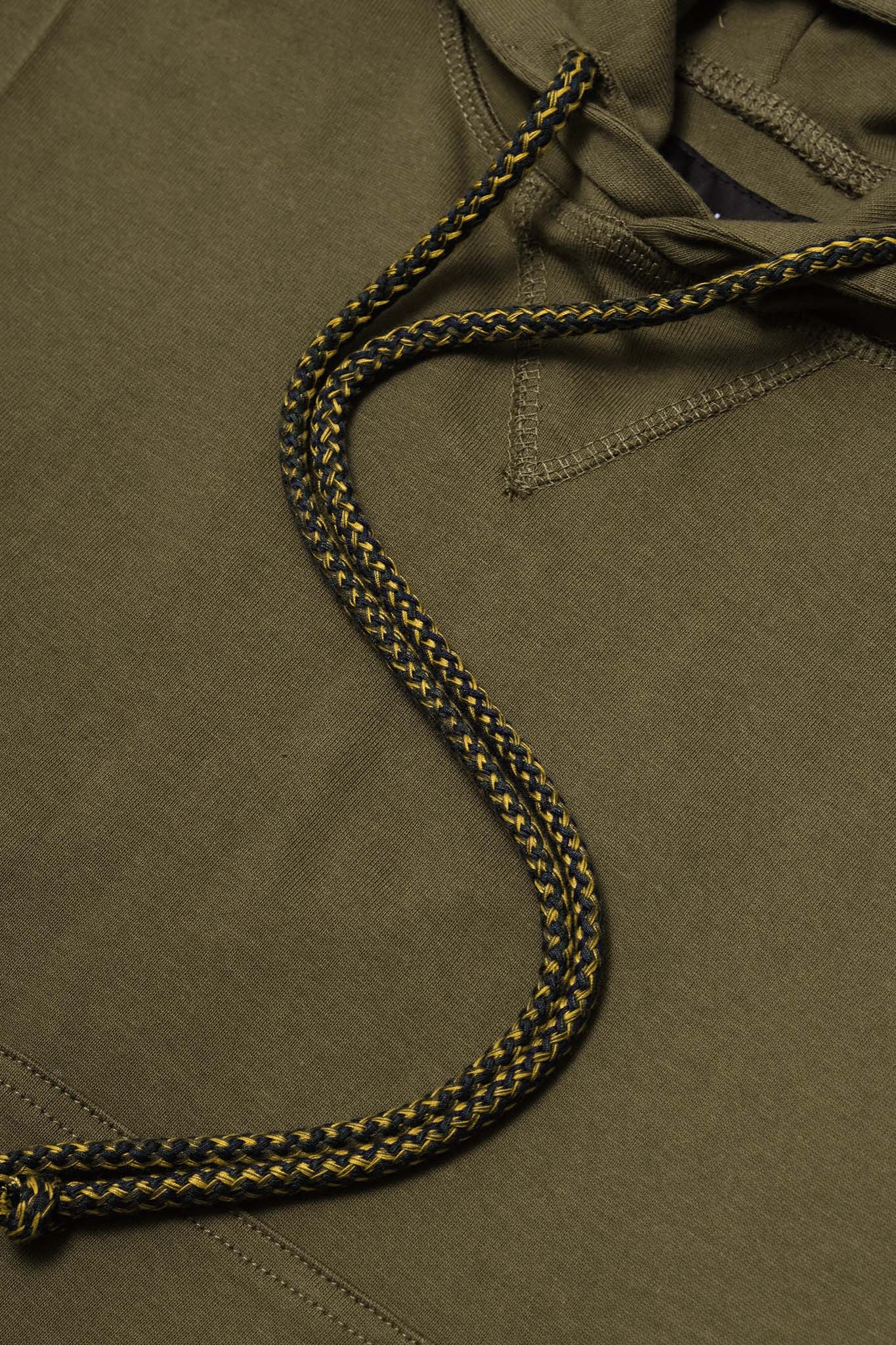 CUTOFF HOODIE V2 IN OLIVE - Image 6