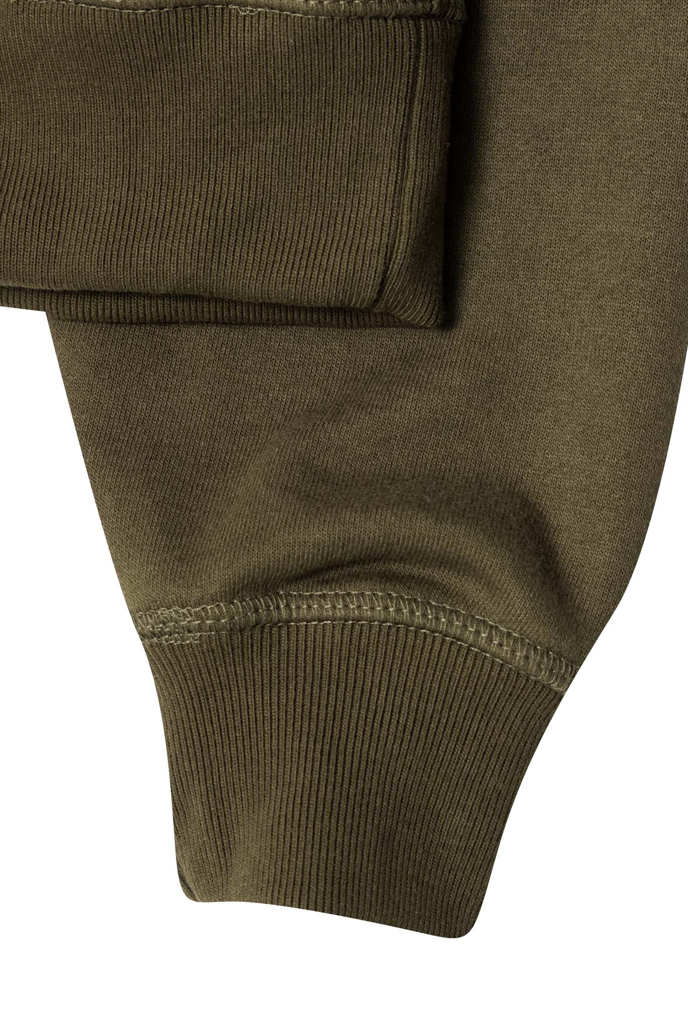 DECONSTRUCTED HOODIE IN OLIVE - Image 7