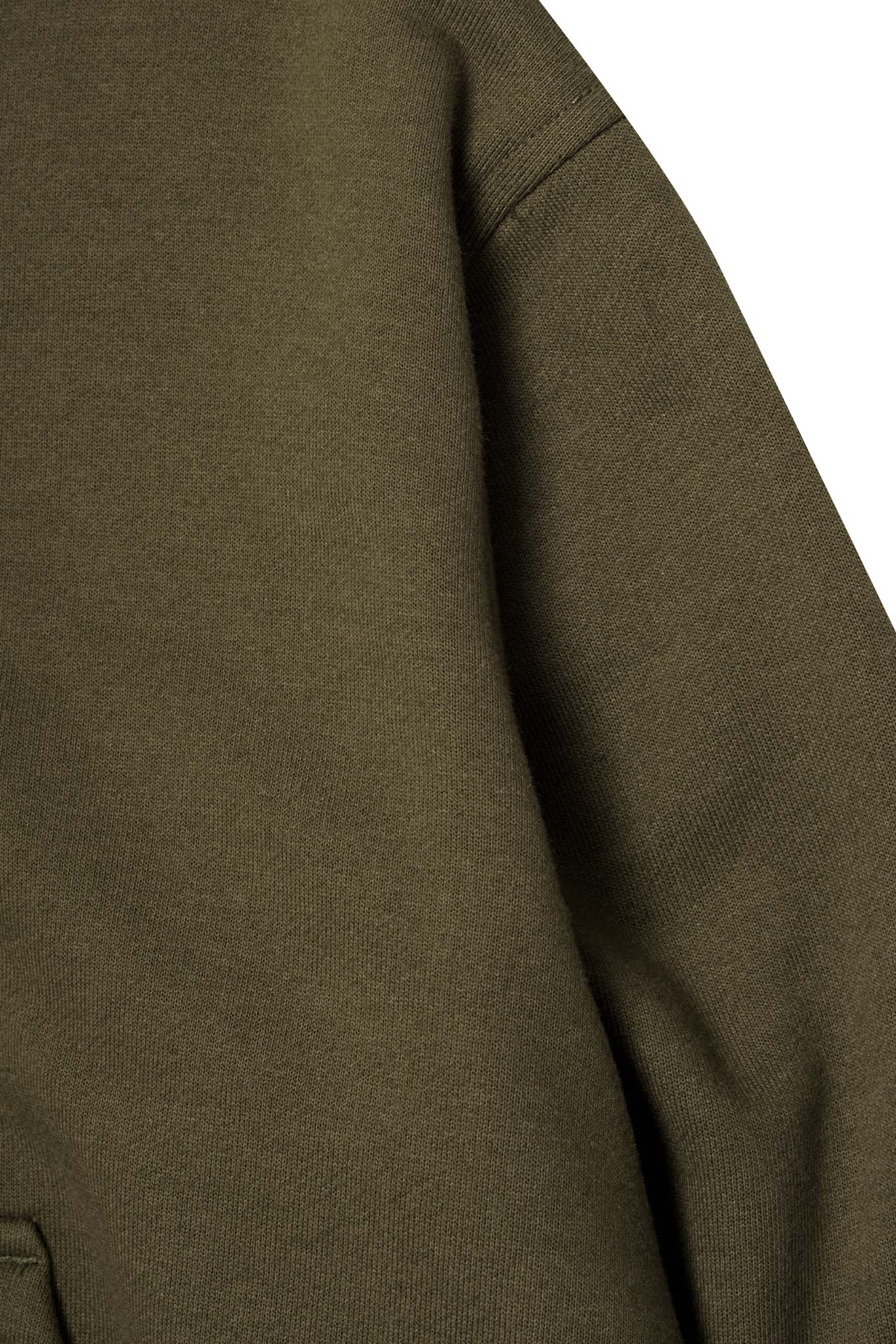 DECONSTRUCTED HOODIE IN OLIVE - Image 8