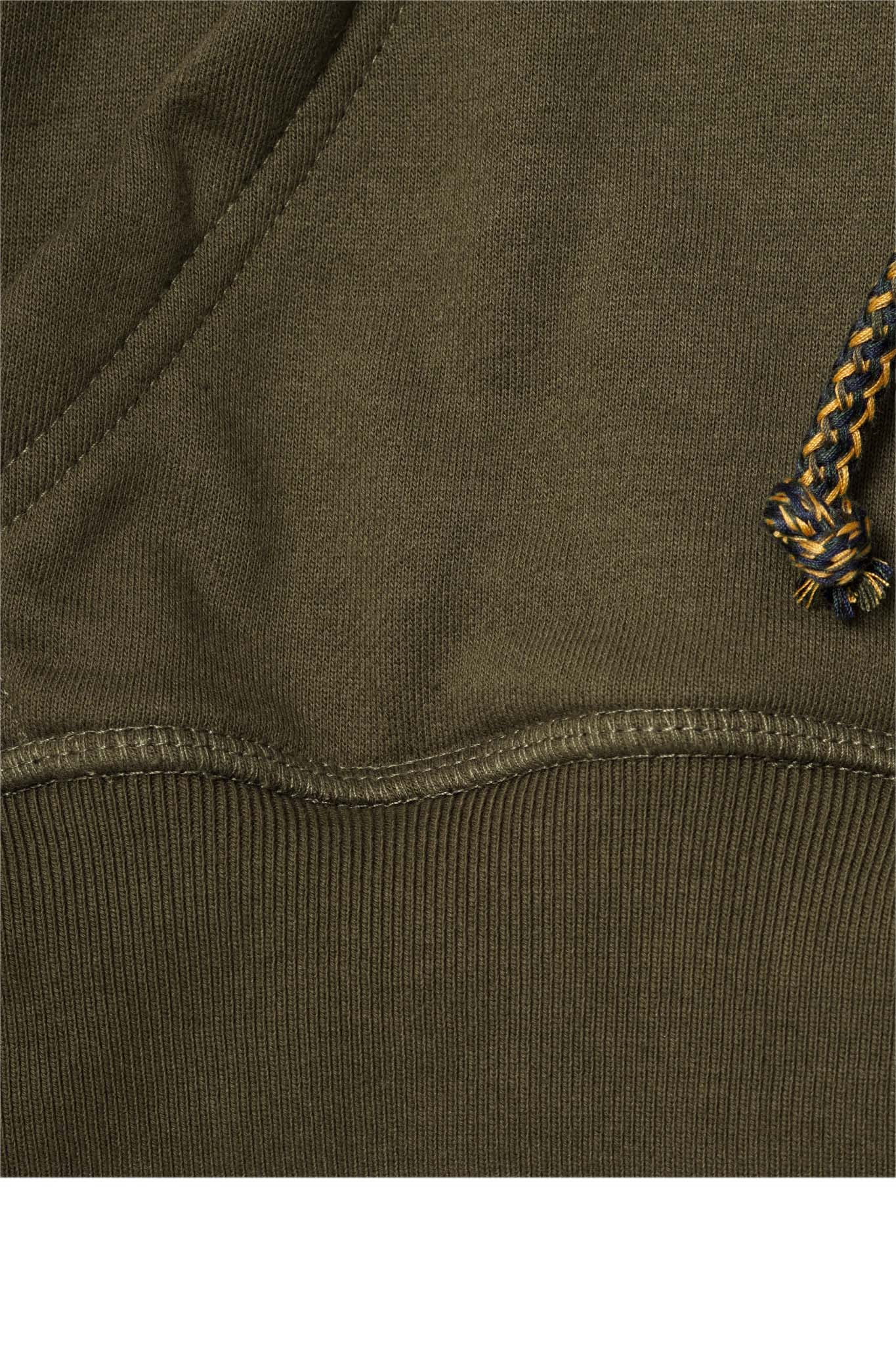 DECONSTRUCTED HOODIE IN OLIVE - Image 9
