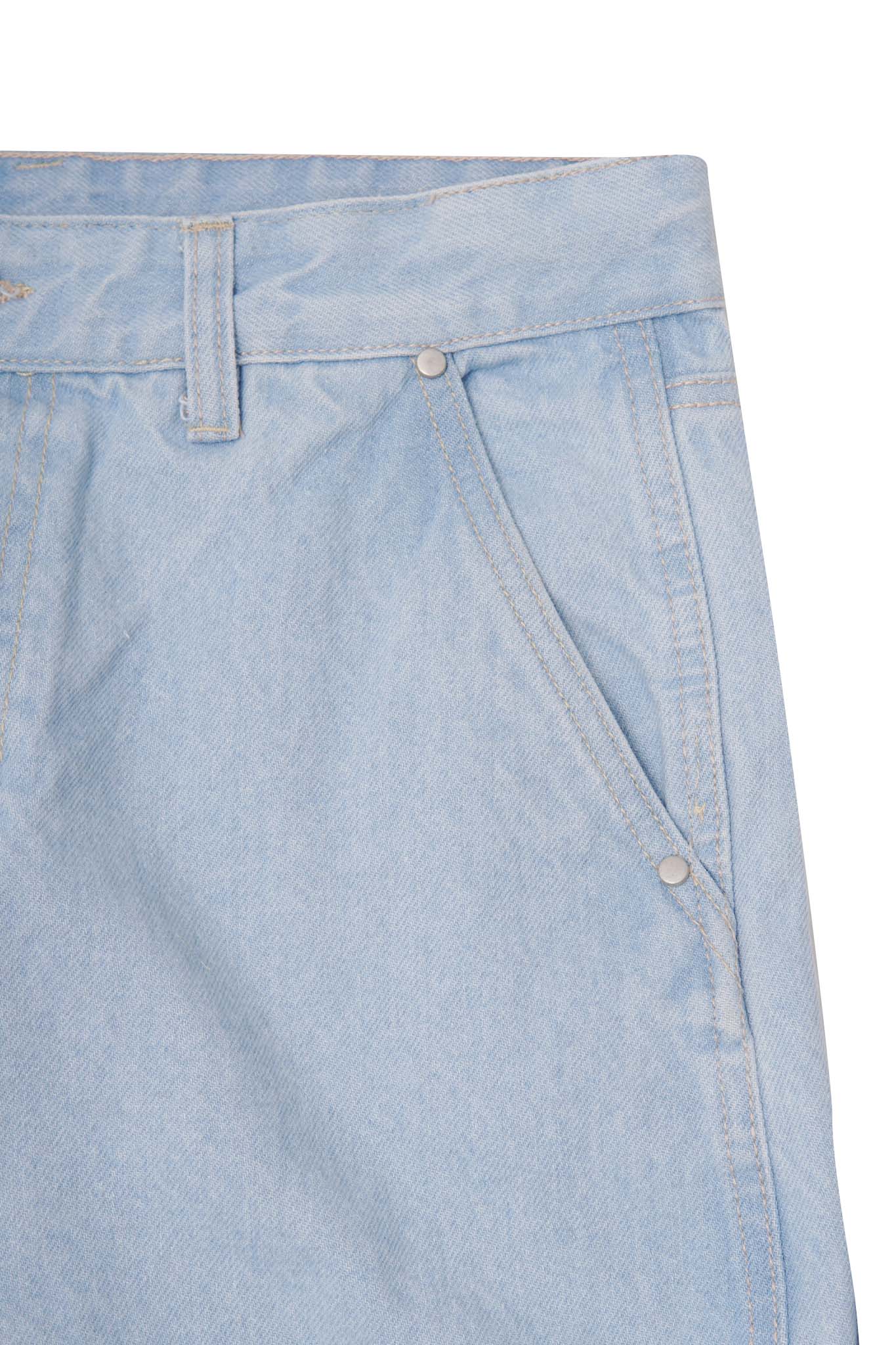 DOUBLE KNEE CRAFT PANTS IN SUN BLEACH - Image 7
